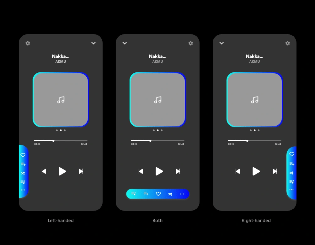 Music player design based on users