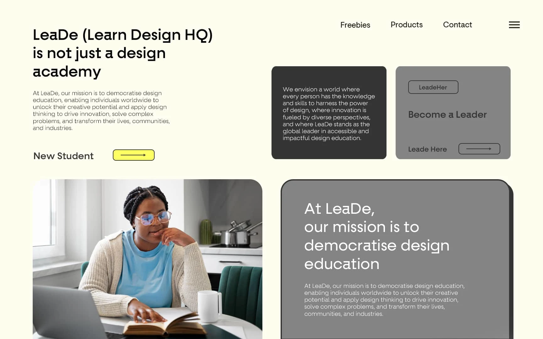 Landing page