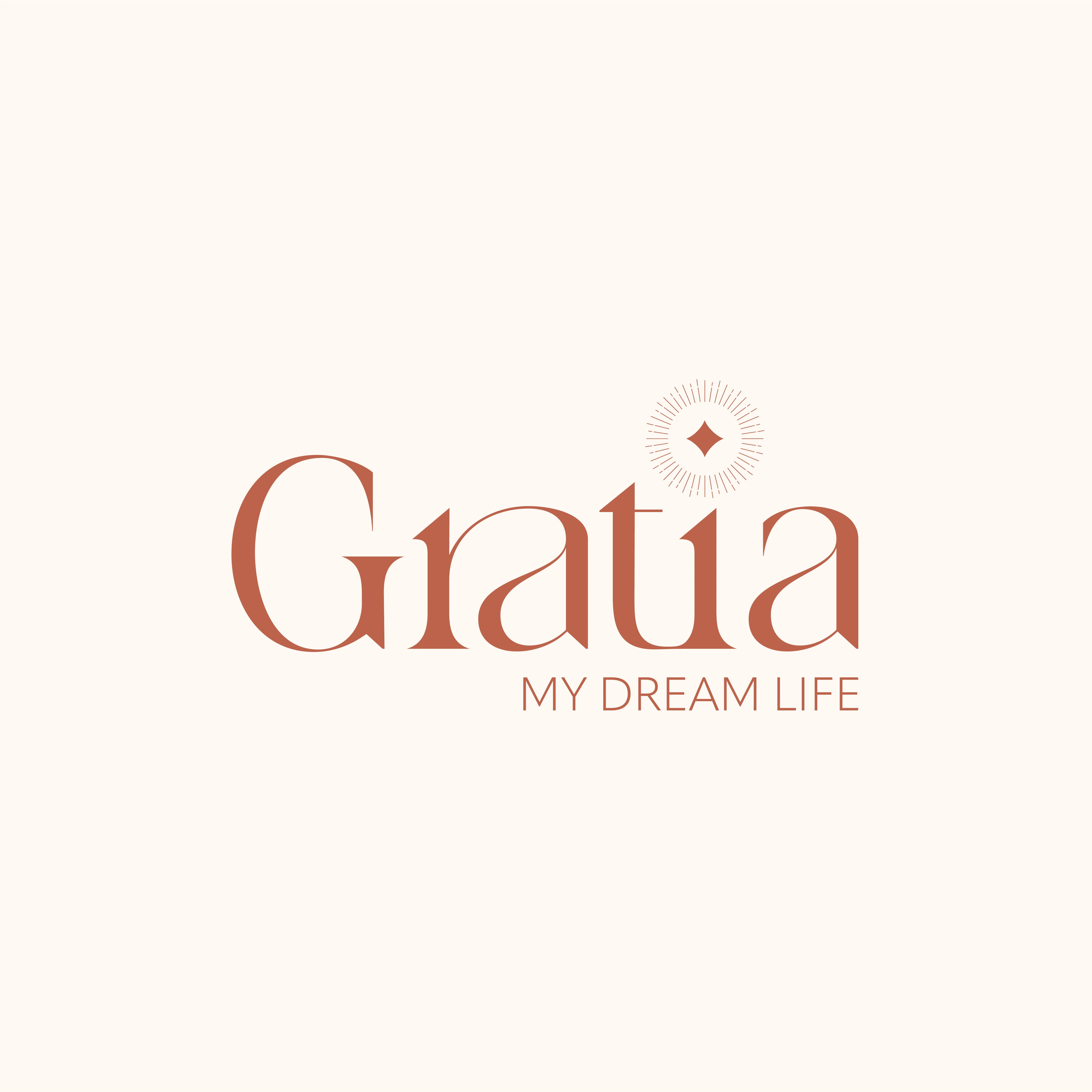 Here is the new logo for the shop. "Gratia" means grace in Latin. 