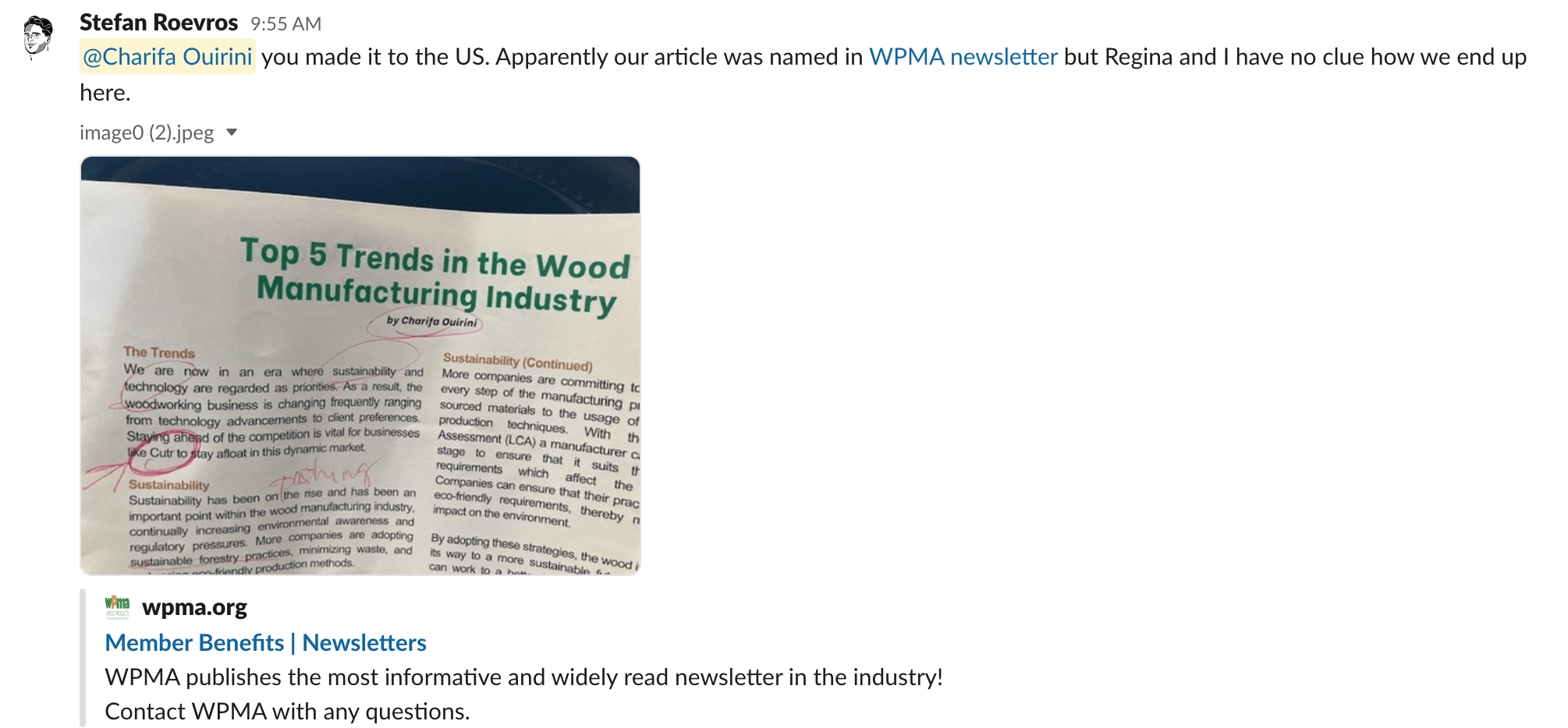 SEO is the key, to ranking high so it will appear even in other countries. From the Netherlands to the USA! My article ended up in a large community of wood manufacturers.