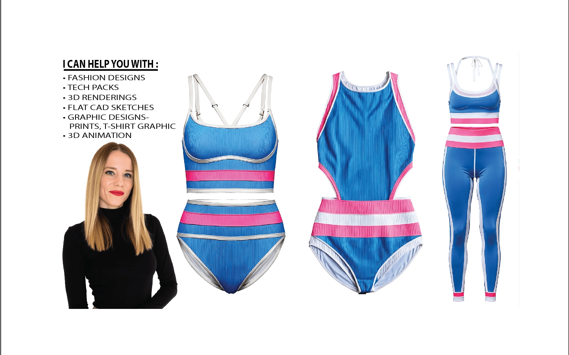 SWIMWEAR | ACTIVEWEAR | 3D DESIGN | 3D RENDERING | CONSULTANT