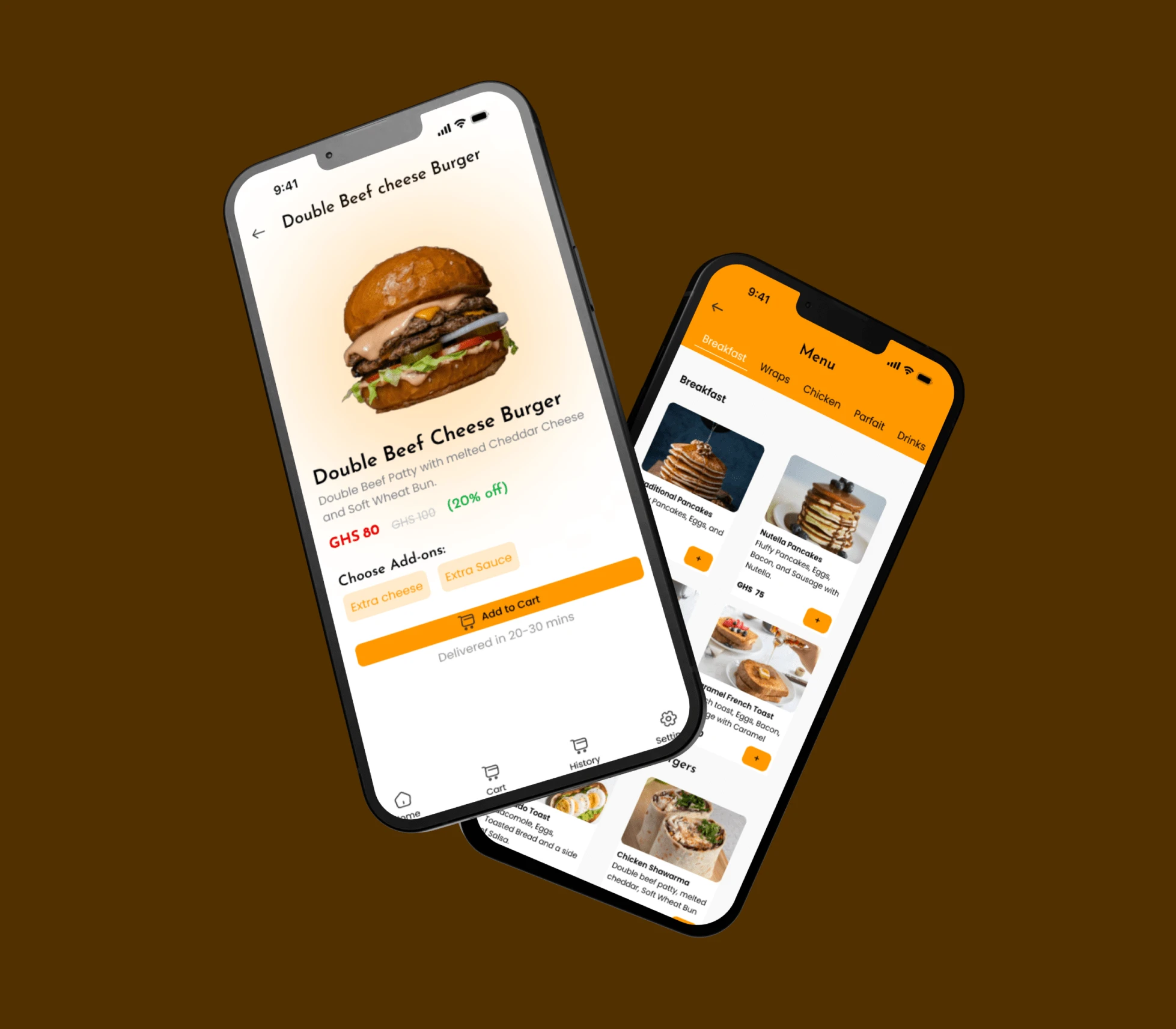 Product and Menu Pages