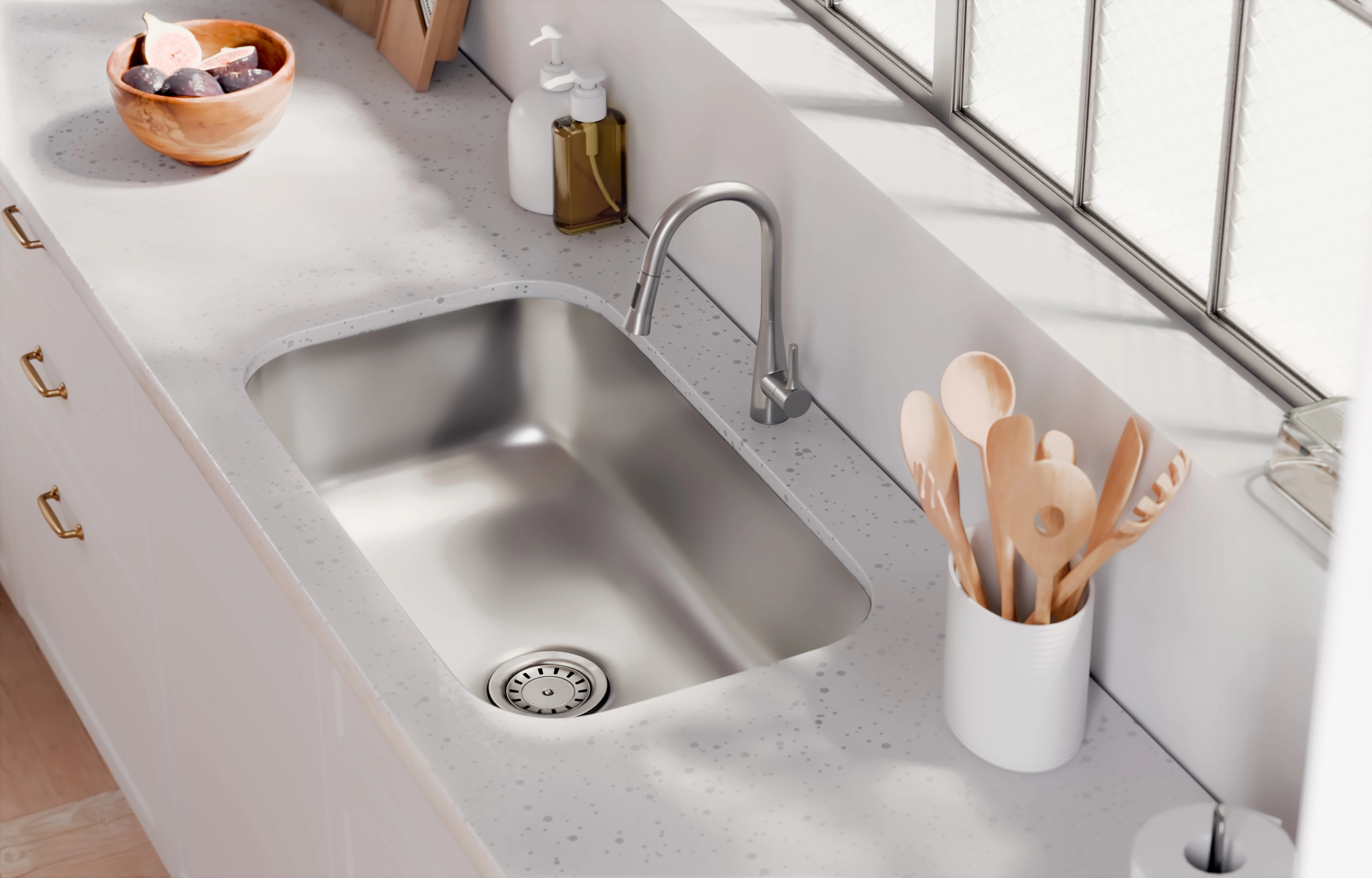 Alternative rendering with a single basin sink