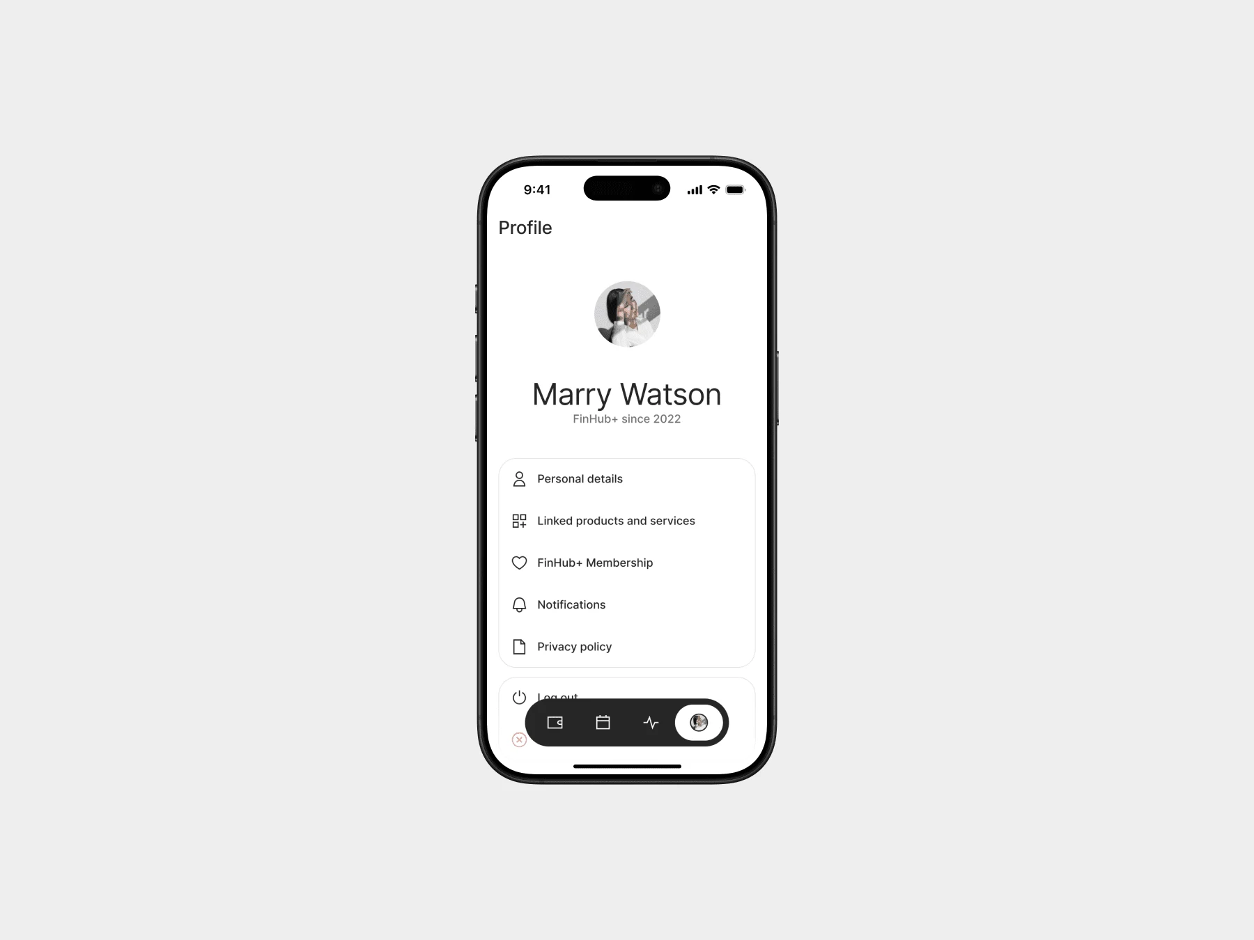 Finance Hub App - Profile