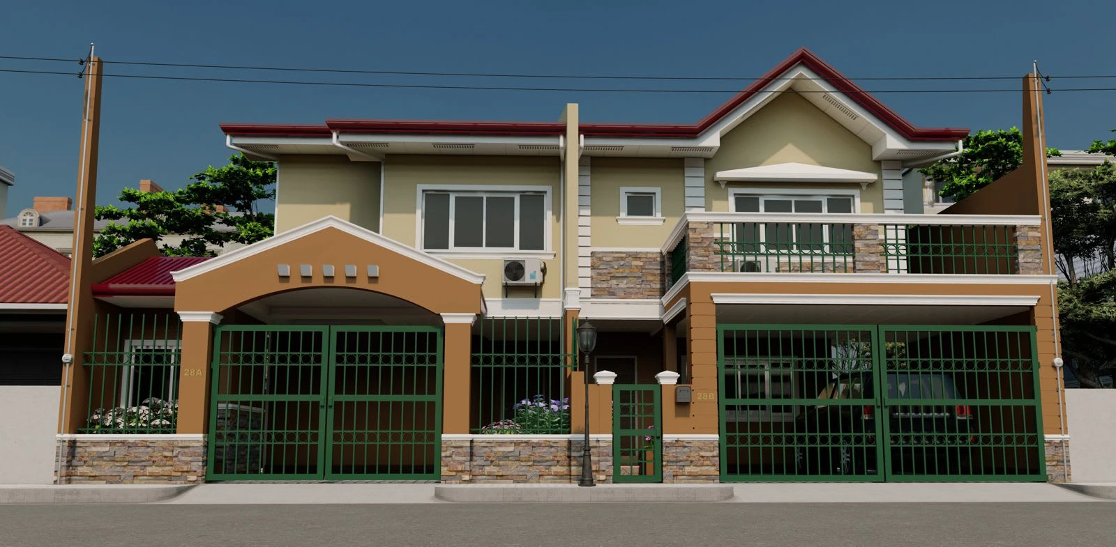 14. (1-2) Metro Heights Project 2005;    Location: Quezon City, Philippines;  Owner(s): SE Construction and Rina Partnership;   Designer: CD Exmundo;   Builder: SE Construction;  Tools: Originally Rendered in AutoCAD R16 & 3D StudioMAX R6 in 2005;    Re-modeled in AutoCAD R22 & Lumion 10.5; Photo edited (resized) in Corel Photo-Paint, in2023.