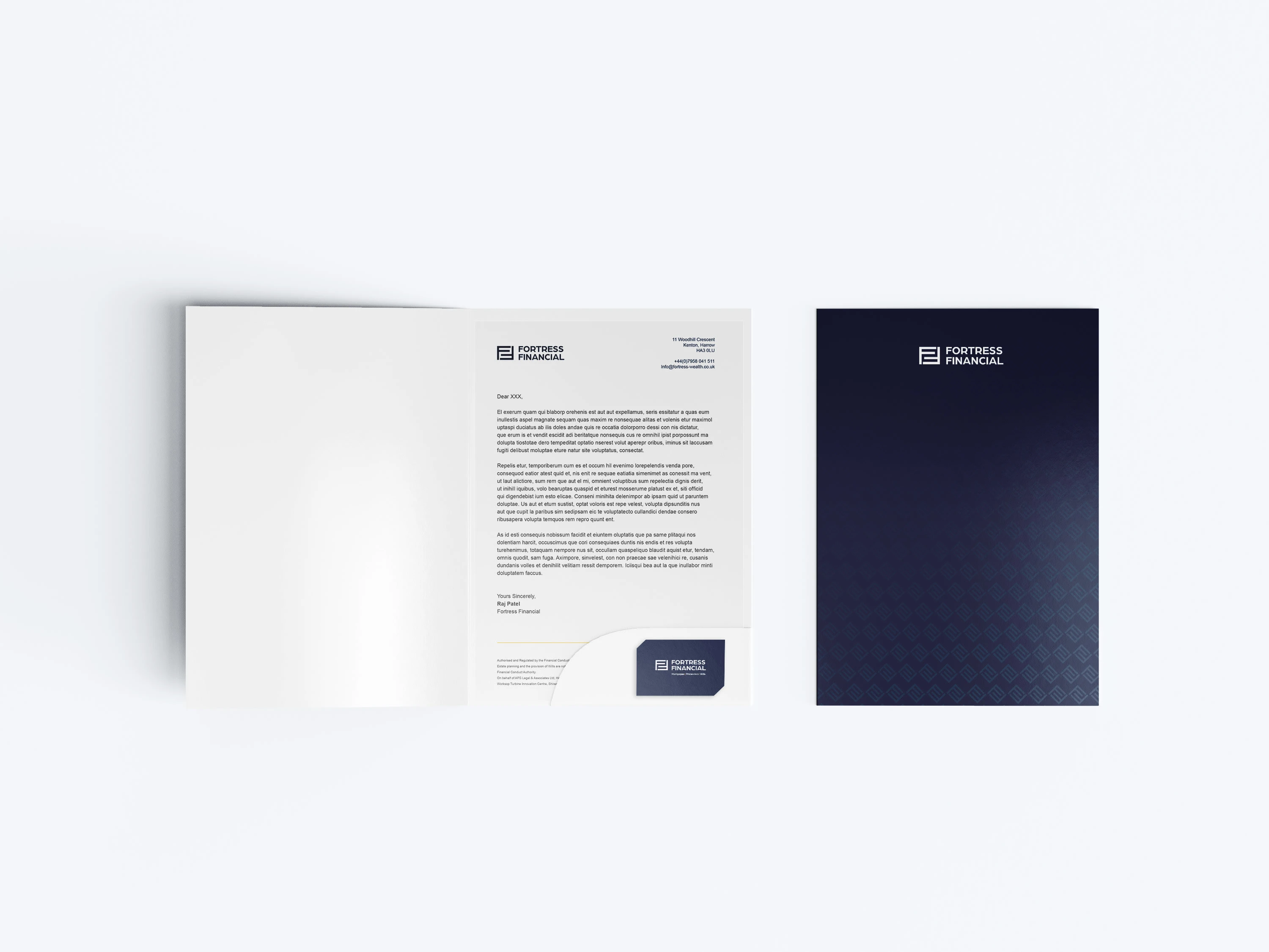 Fortress Financial Letter Head & Folder