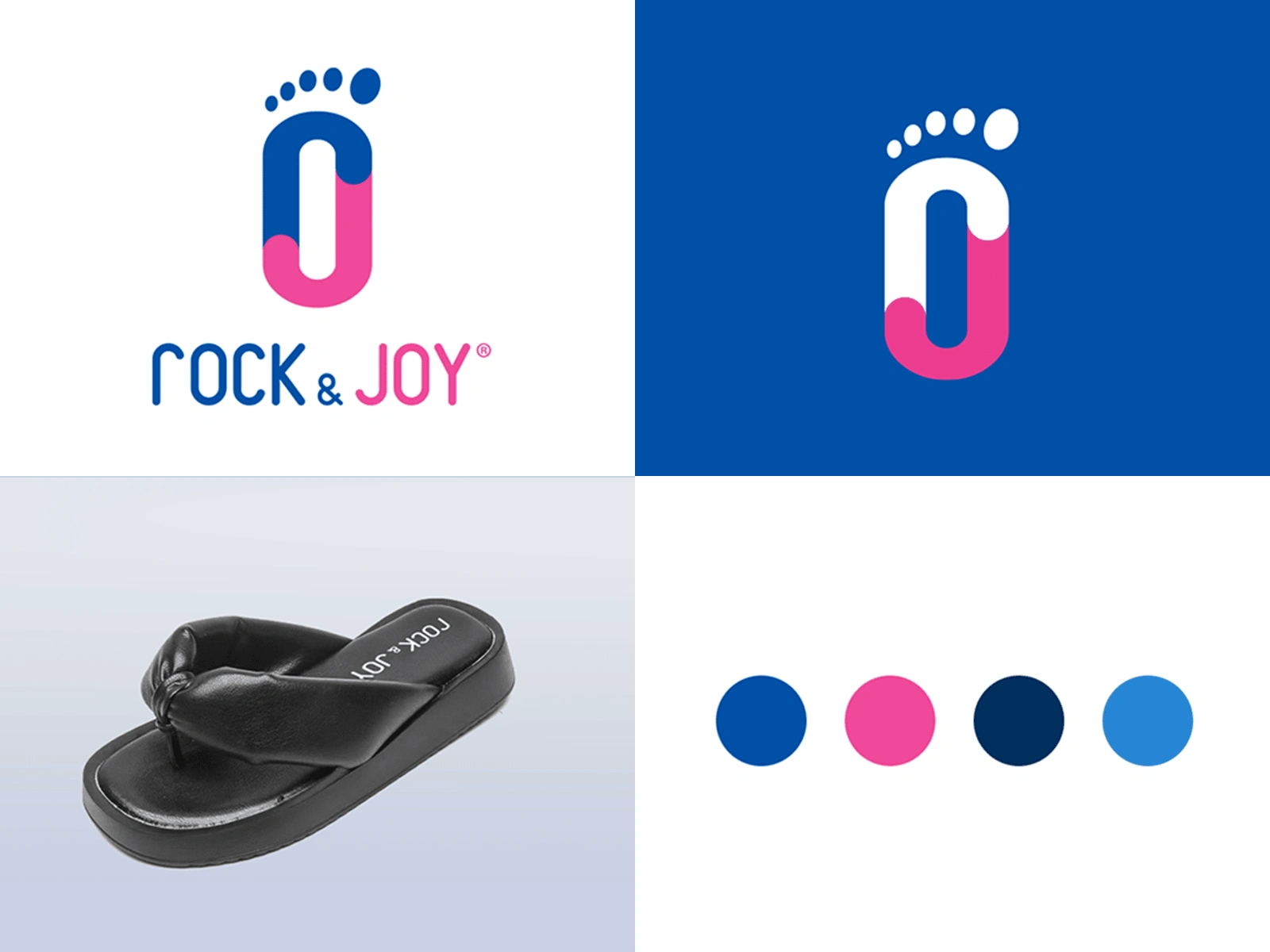 Rock and Joy , kids shoes branding