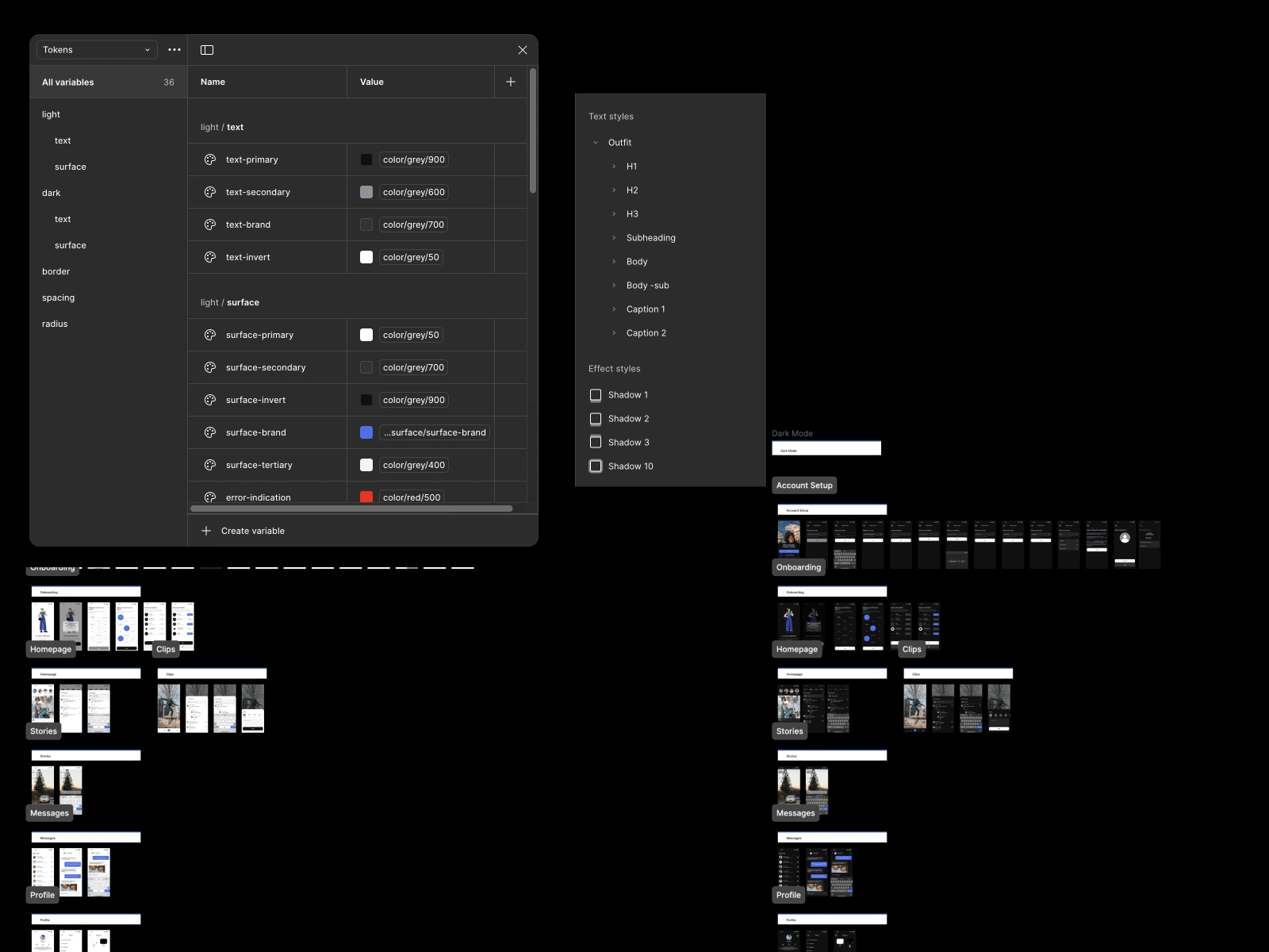 BTS in Figma with Variables and Styles