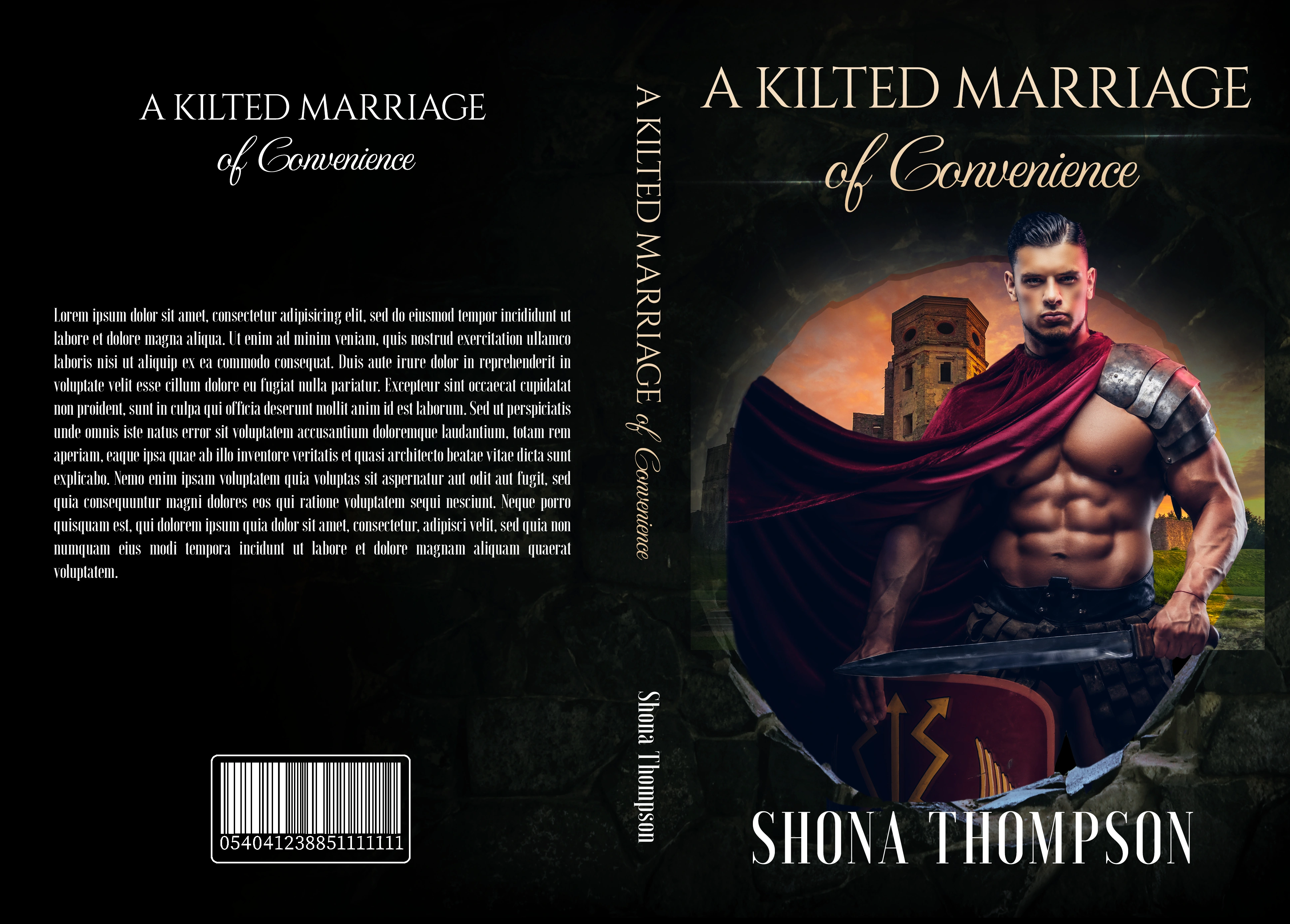 Recreate the book cover of ' Kilted Marriage of Convenience '