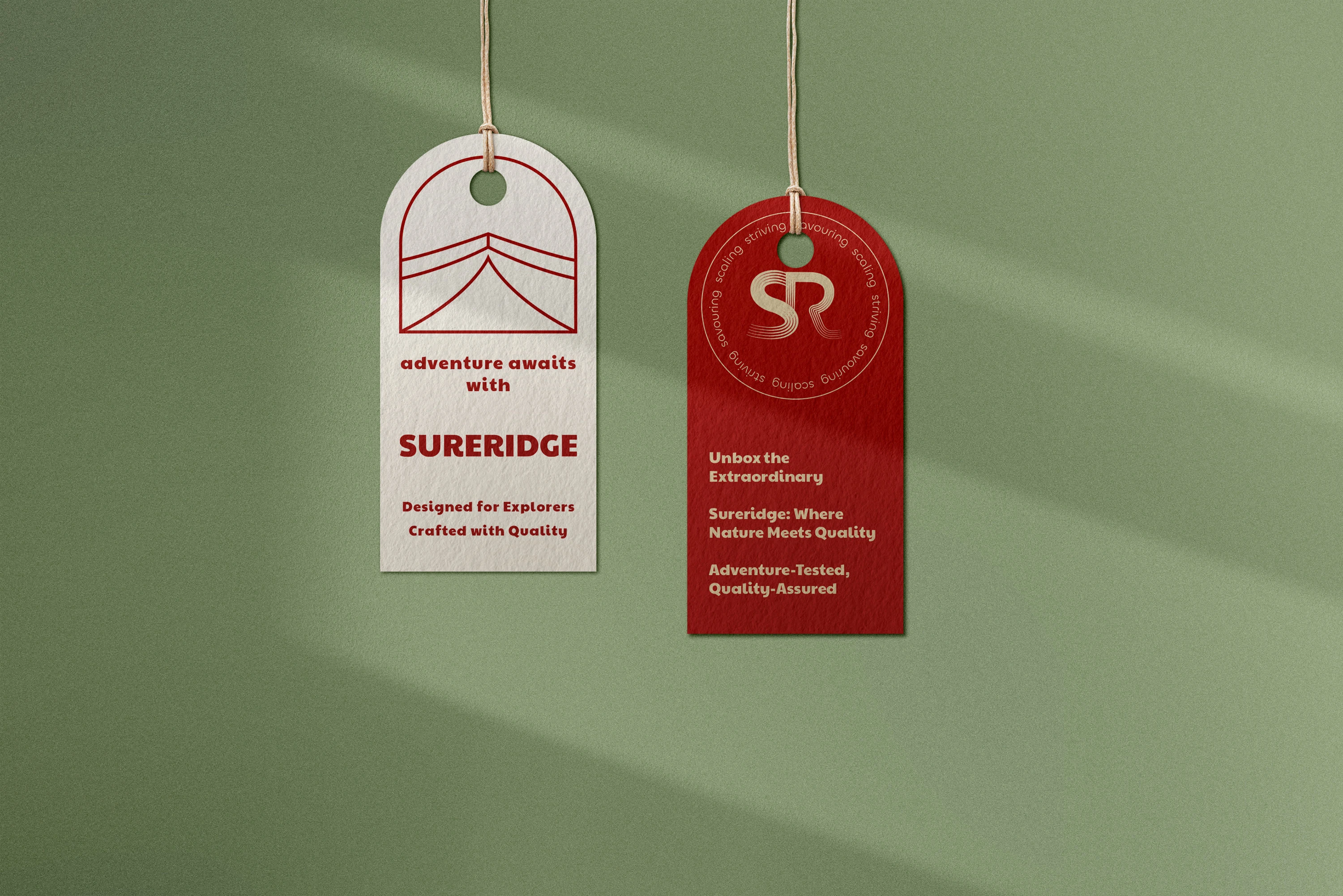 Sureridge Label Tag Design Mockup