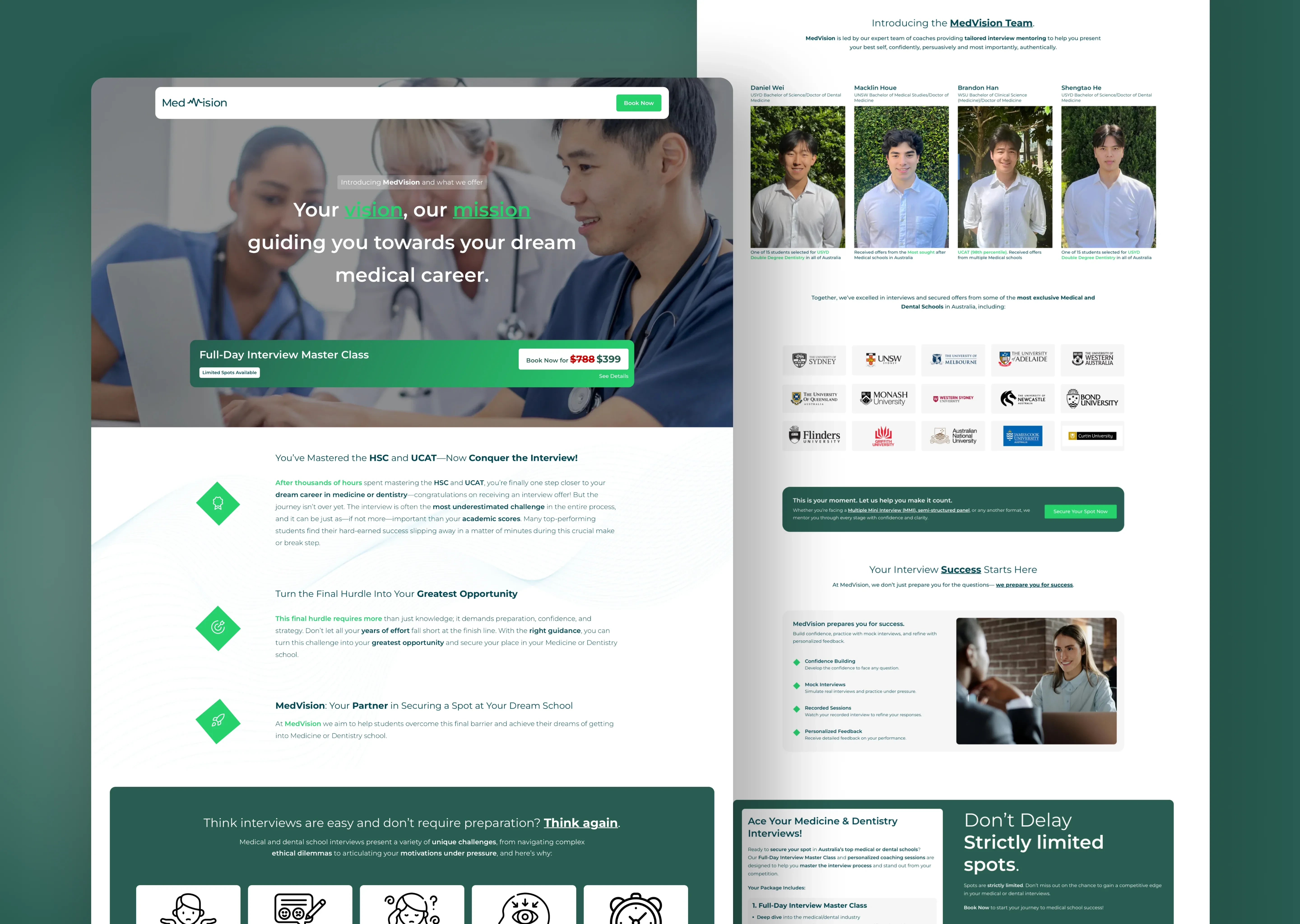 MedVision Landing Page