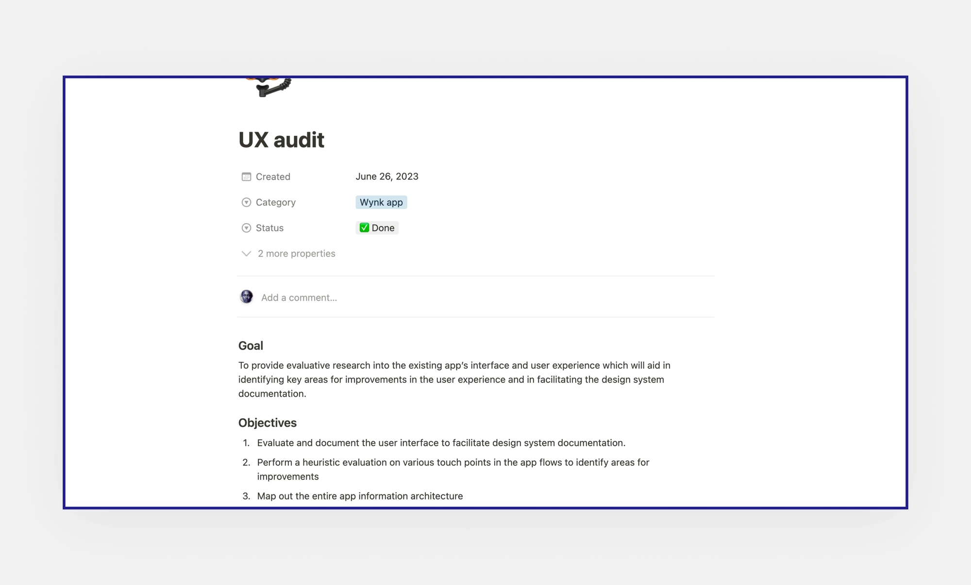 App UX audit