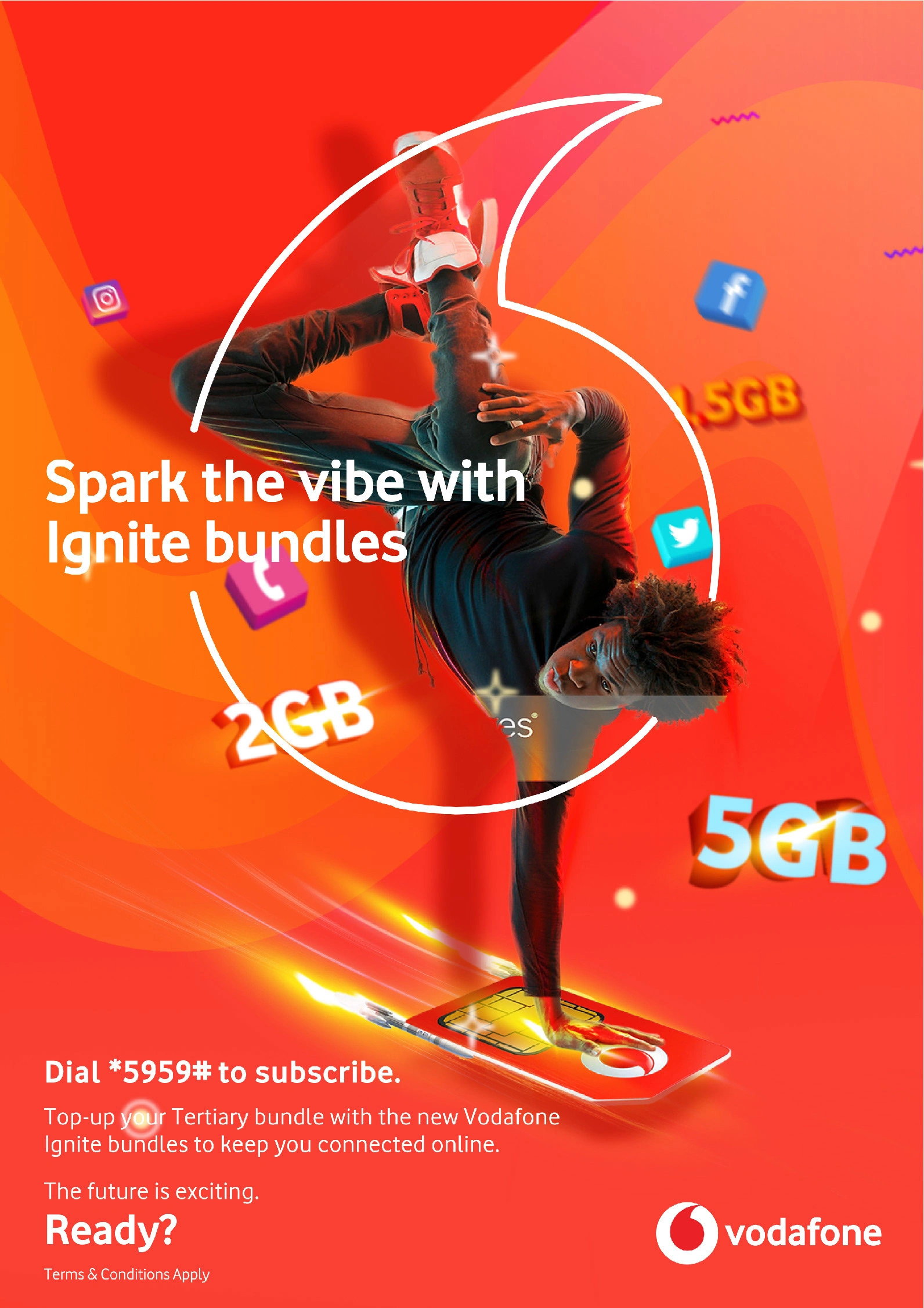 BILLBOARD KEY VISUAL FOR VODAFONE IGNITE TERTIARY BUNDLE