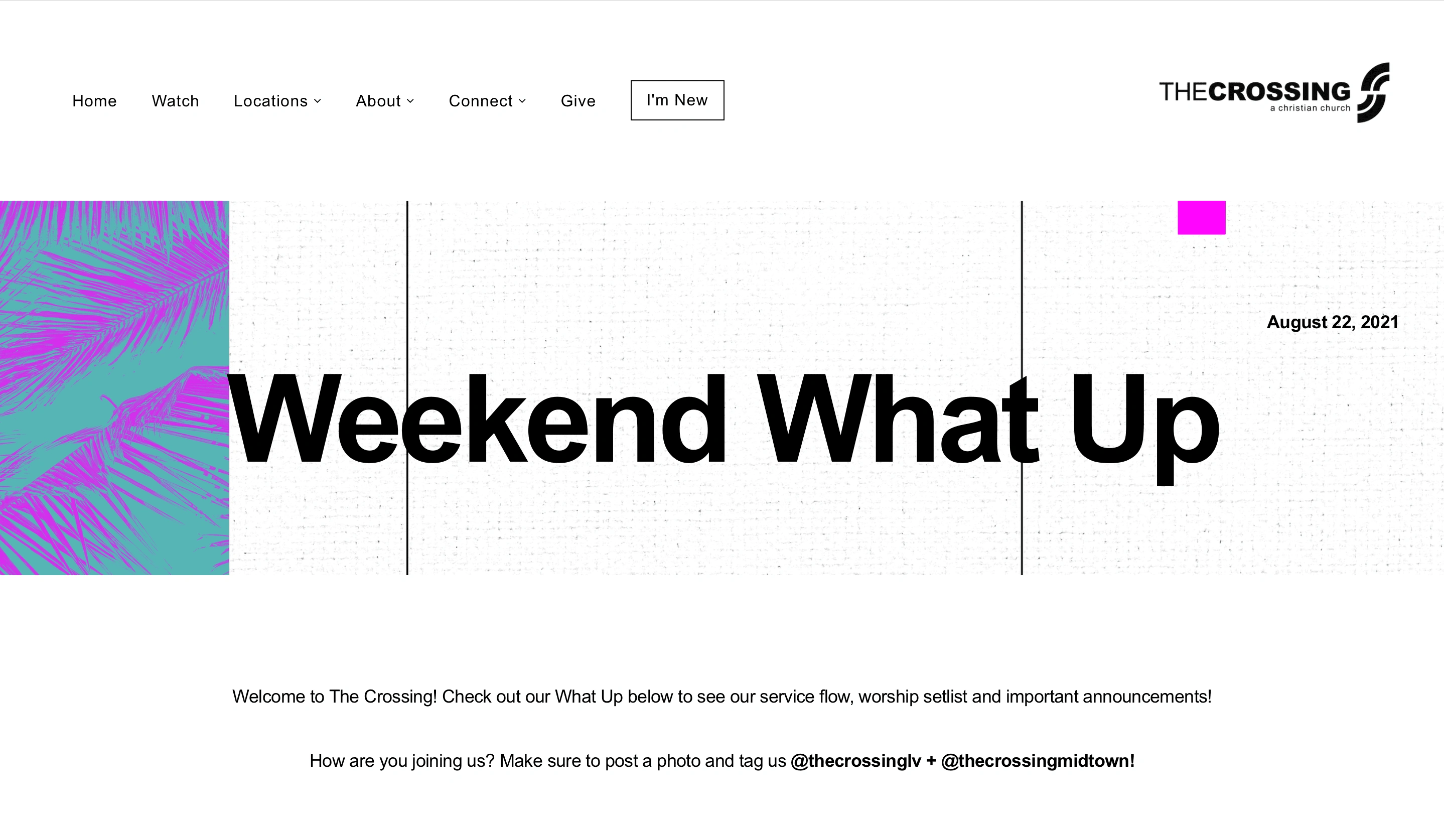 I helped them with the process of digitizing their Sunday bulletins. The "Weekend What Up" was born, allowing them to have a digital, centralized location for all weekly announcements and promotions.