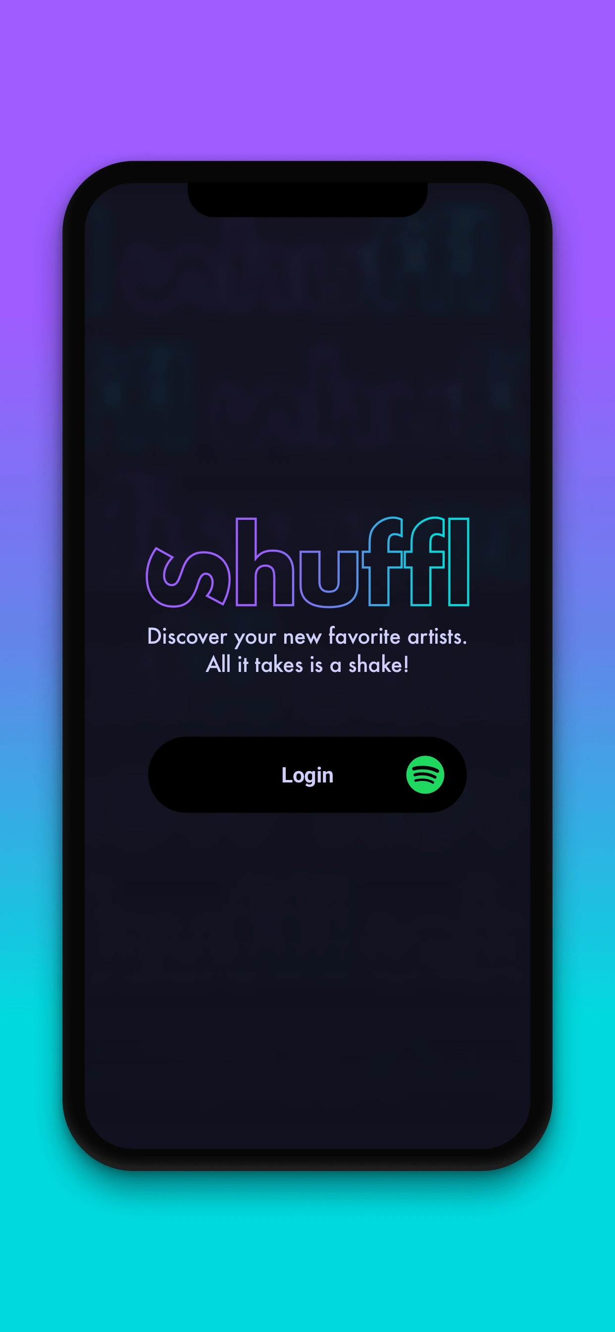 Log in with your spotify account