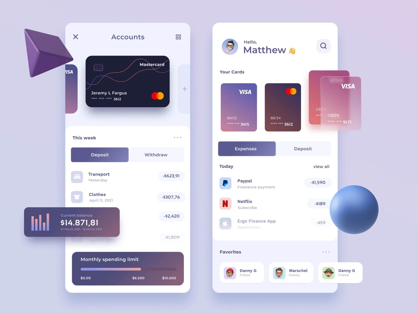 UI Design for Fintech App