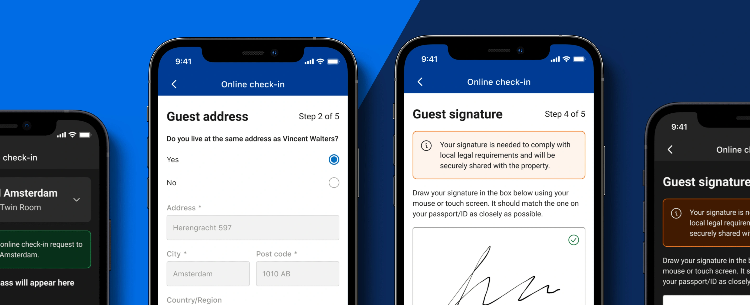 Online Check-in User Flow