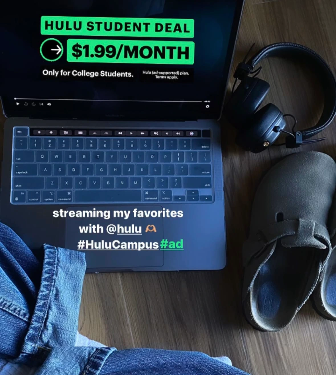 Promotional content I created and posted from my time as a Hulu ambassador !