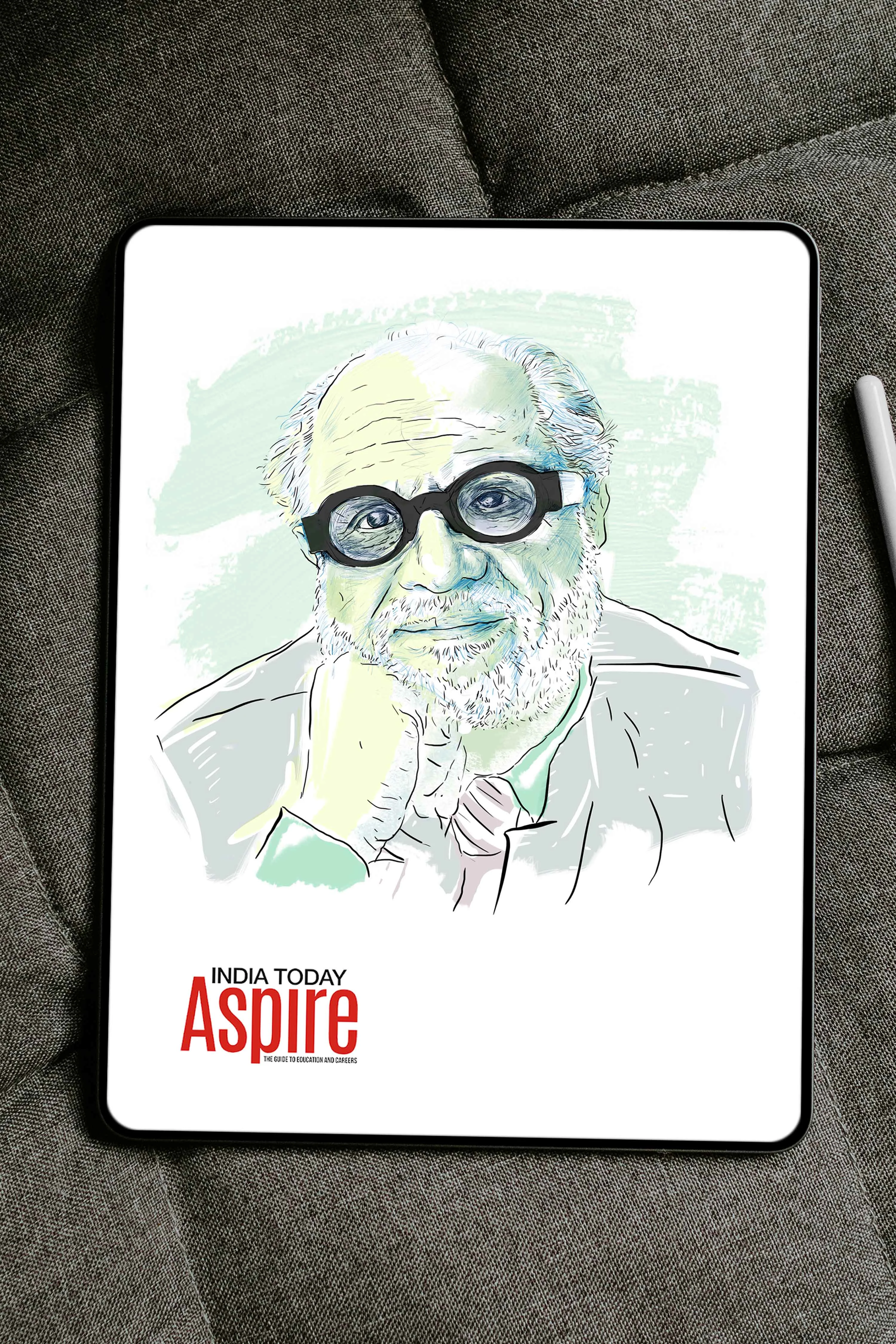 India Today Aspire | Two illustrated portrait pieces