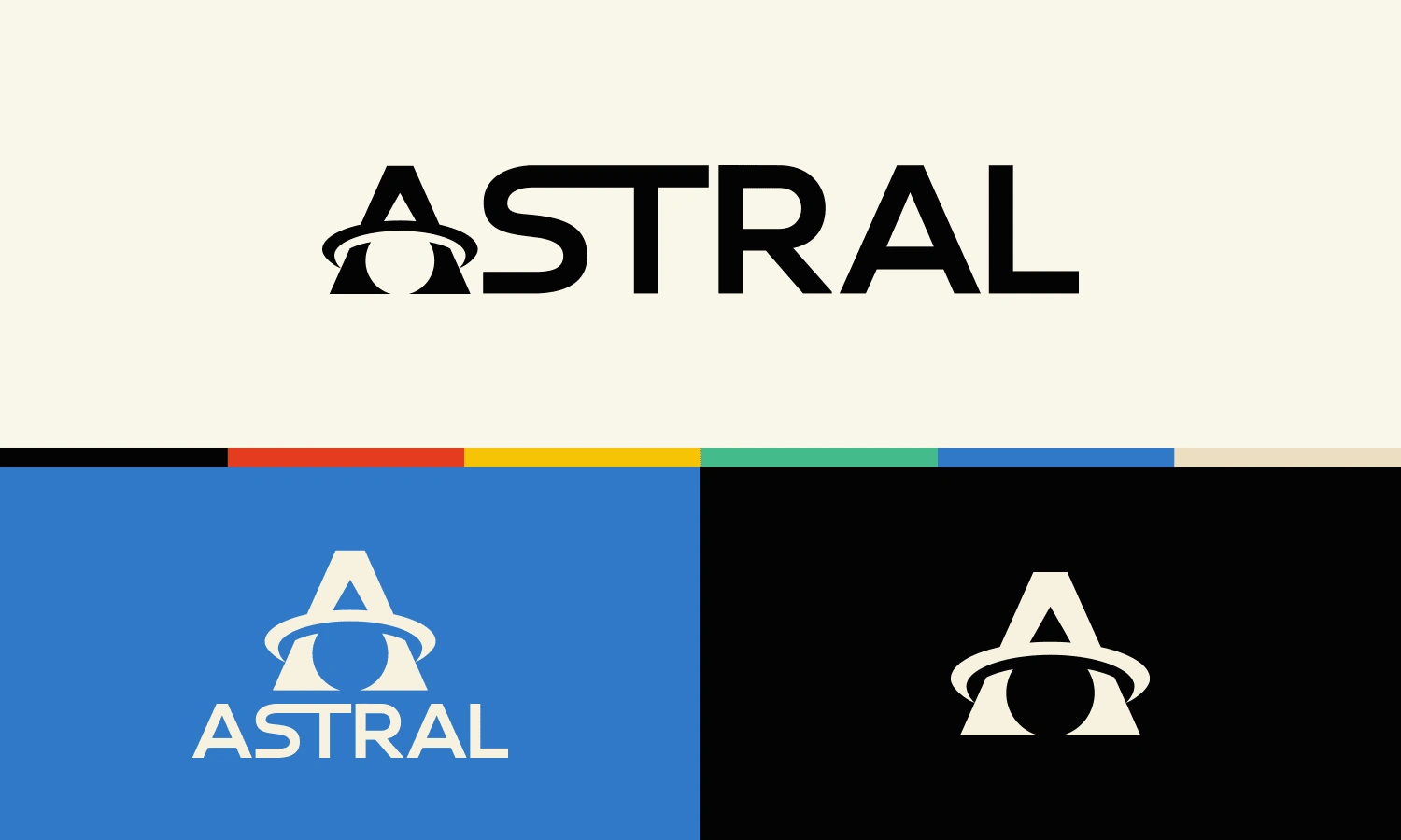 Astral - Logo Design Variation & Colour Palette