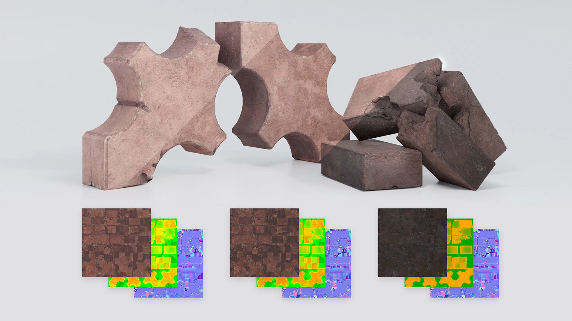 Individual Bricks Texture Sets