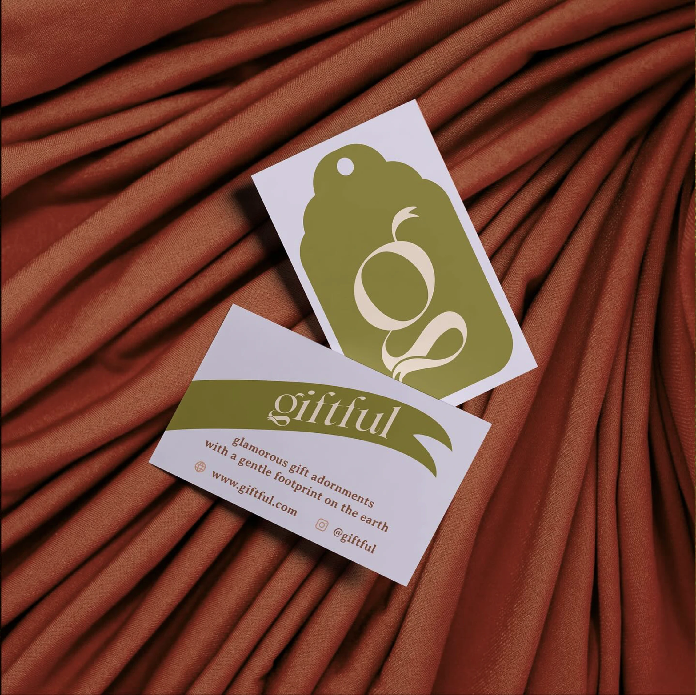 Giftful's business card design