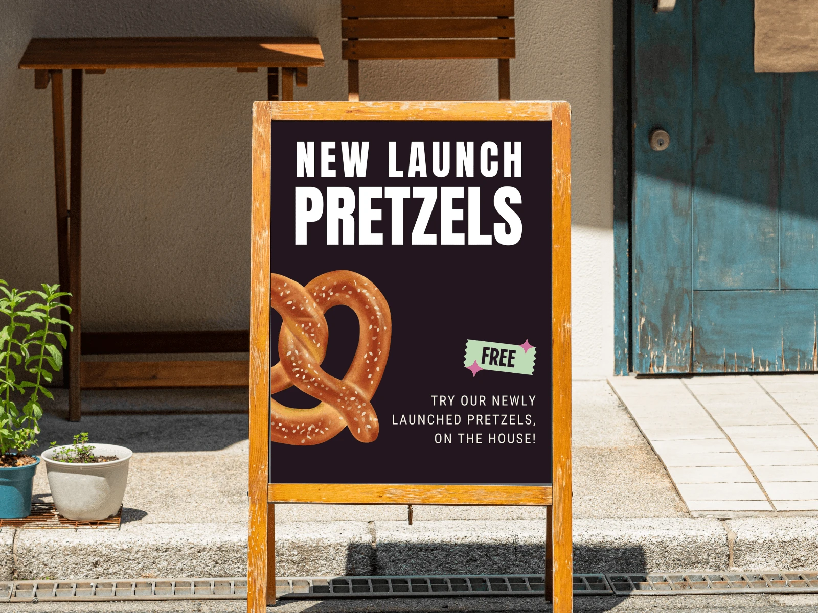 One variation features freshly baked pretzels.