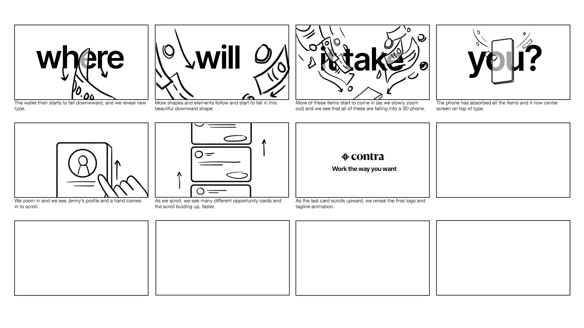 Storyboards for Top Cities Video (2/2)