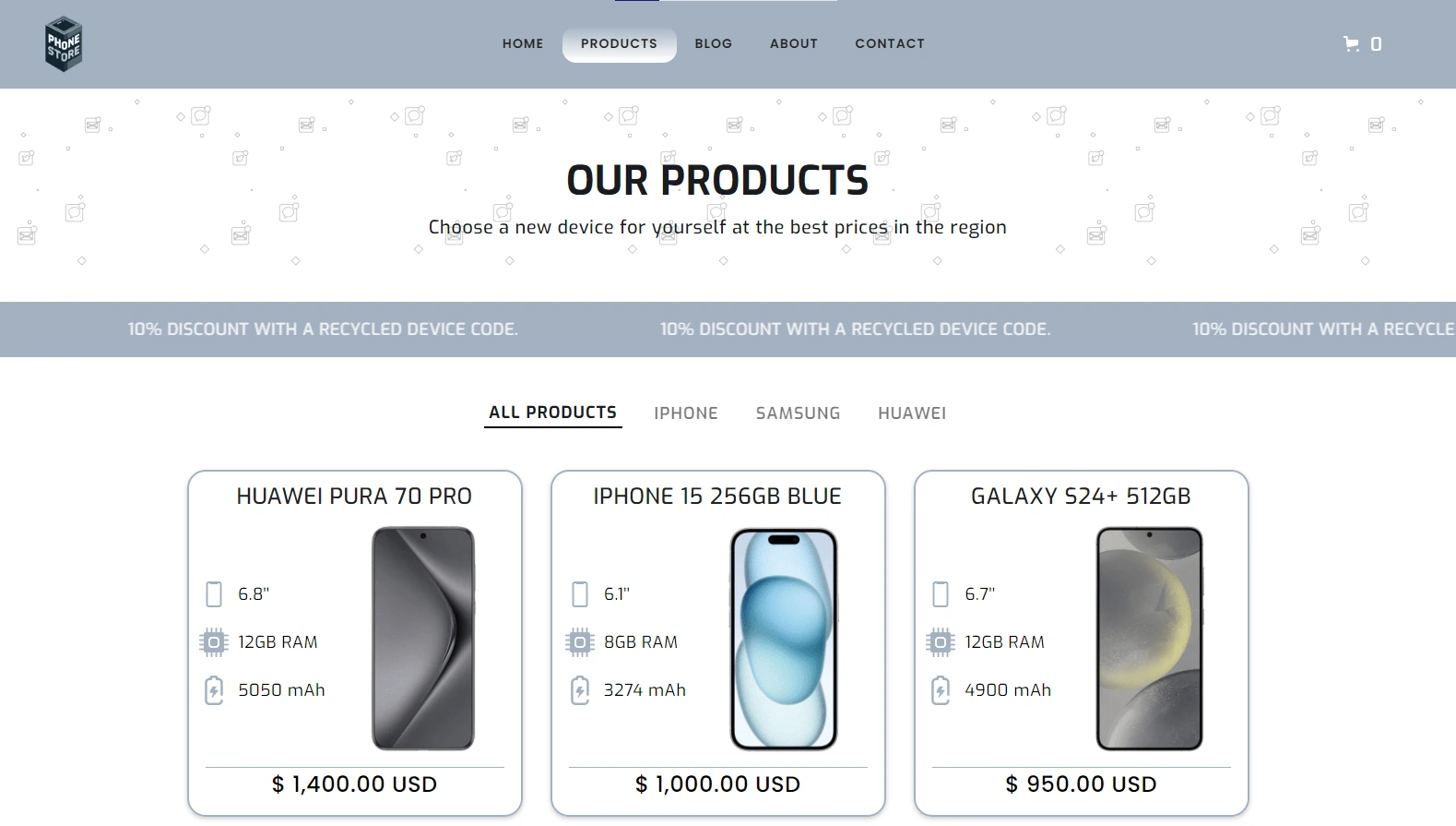 Store page