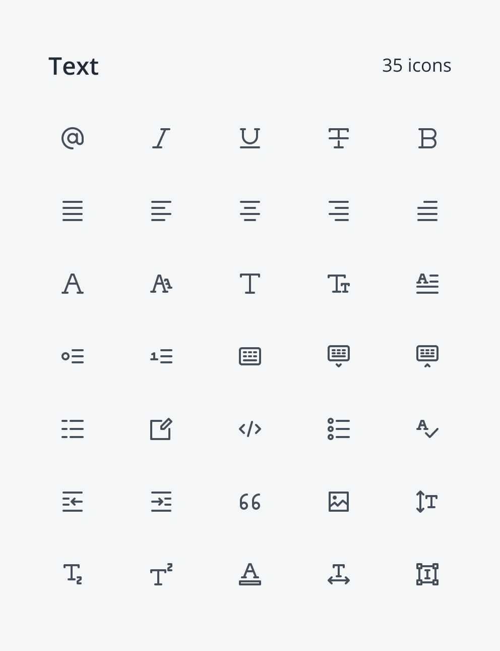 Text Icons