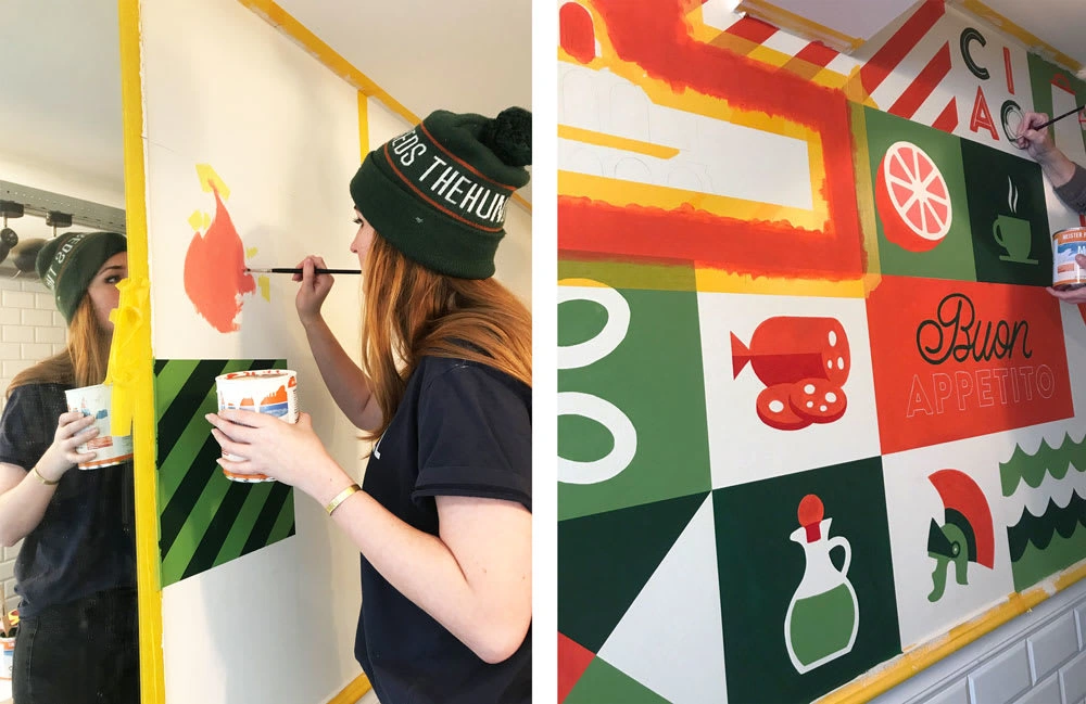 Terroni - Work in Progress Mural Painting