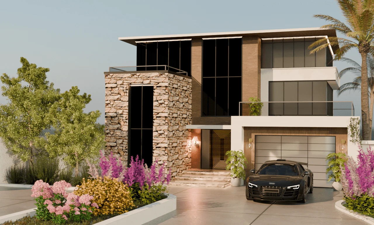 Crafted with meticulous attention to detail, this architectural masterpiece combines modern elegance with functionality. Rendered in Cycles, the design features:
🌟 Luxurious interiors with a warm, inviting ambiance.
🚗 A sleek car in the driveway for that extra touch of sophistication.
💡 Perfectly balanced lighting that highlights every corner of the house.

