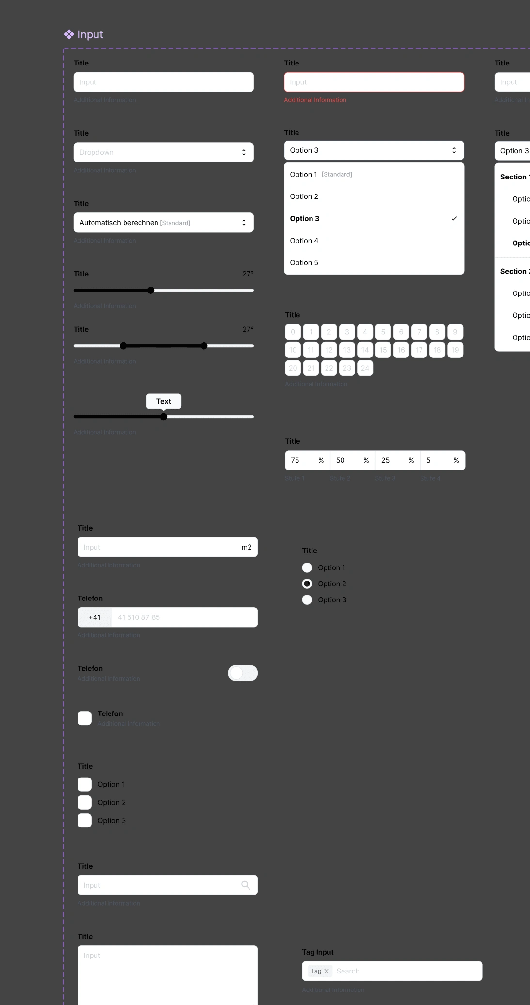 Input elements