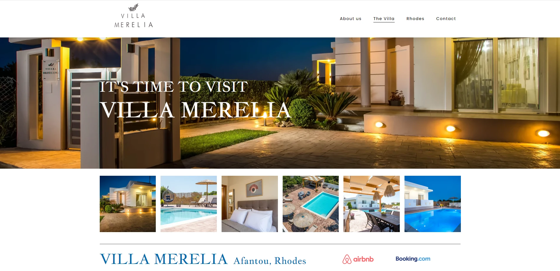 Details about the Villa with booking links