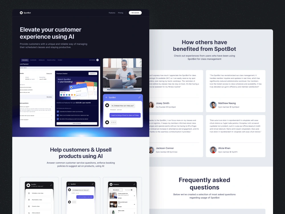 SaaS Landing Page - Home