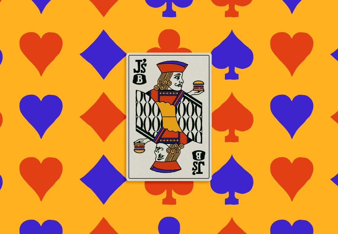 JACK'S BURGER PLAYING CARD