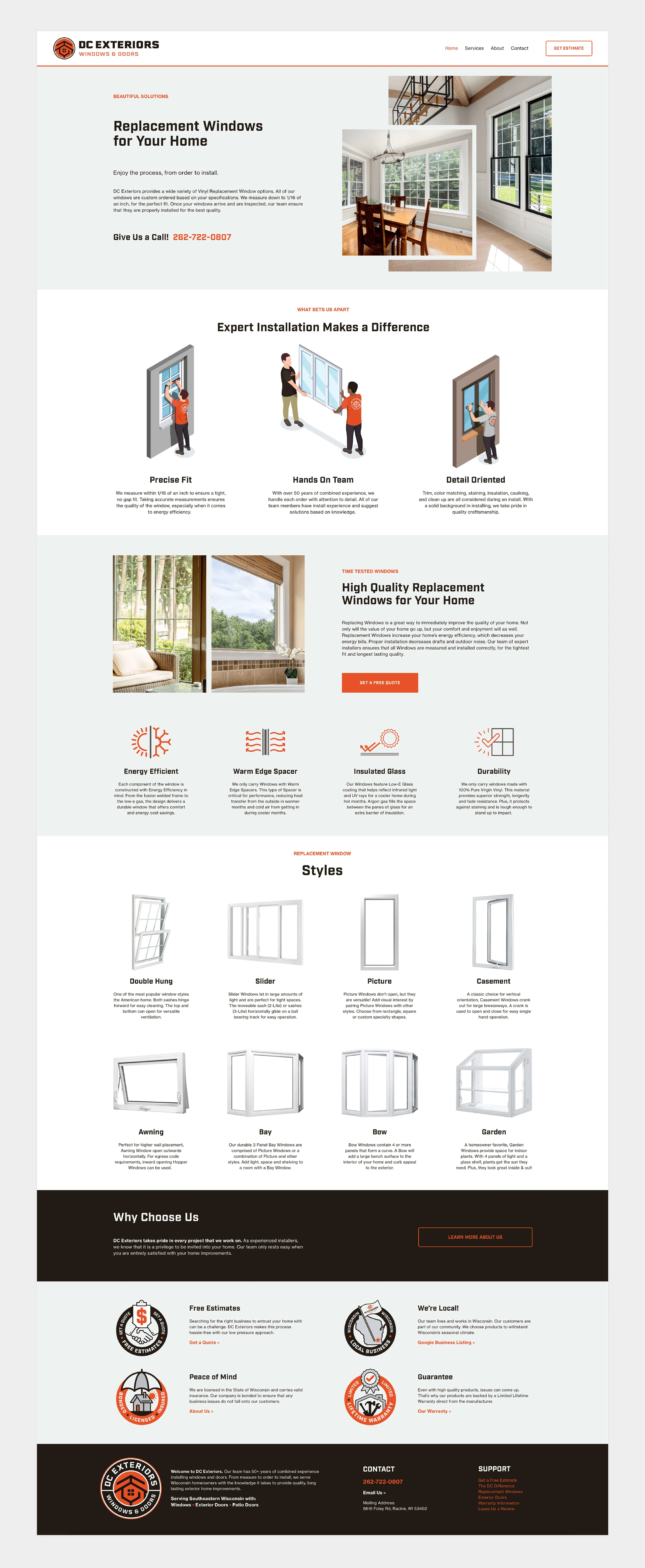 Interior Page - Web Design and Development - Platform: Squarespace