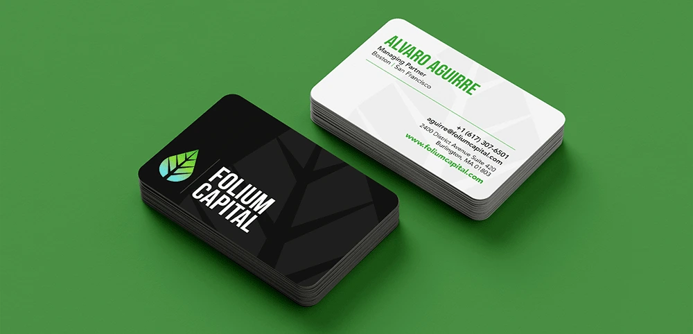 Folium Business Cards Mockup