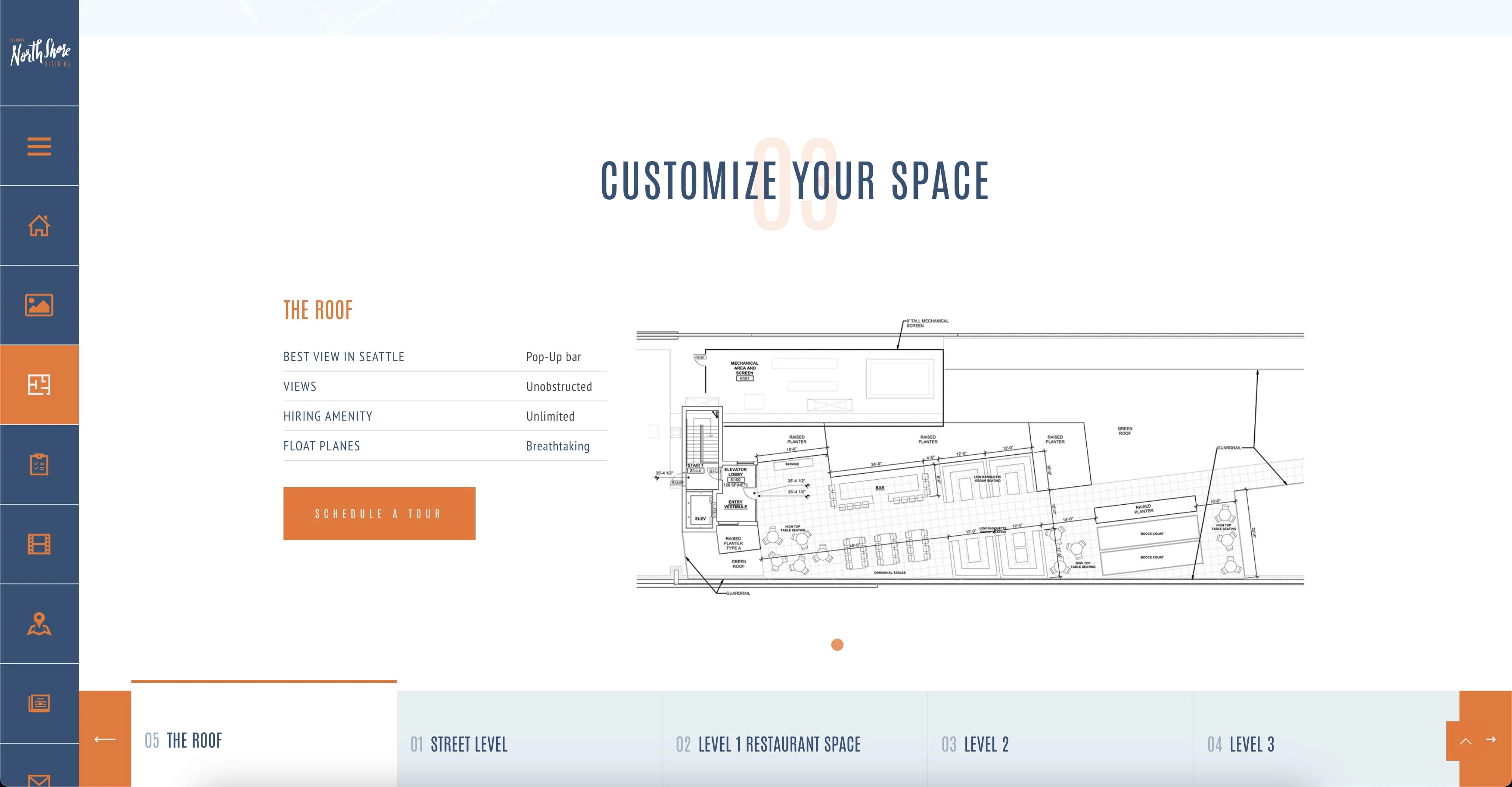 Customize section