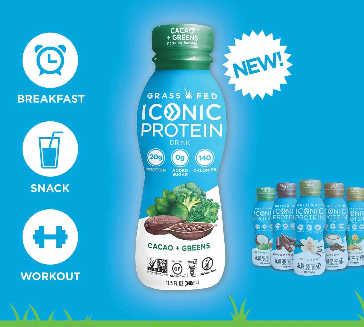 ICONIC Protein Cacao + Greens new bottle mockup