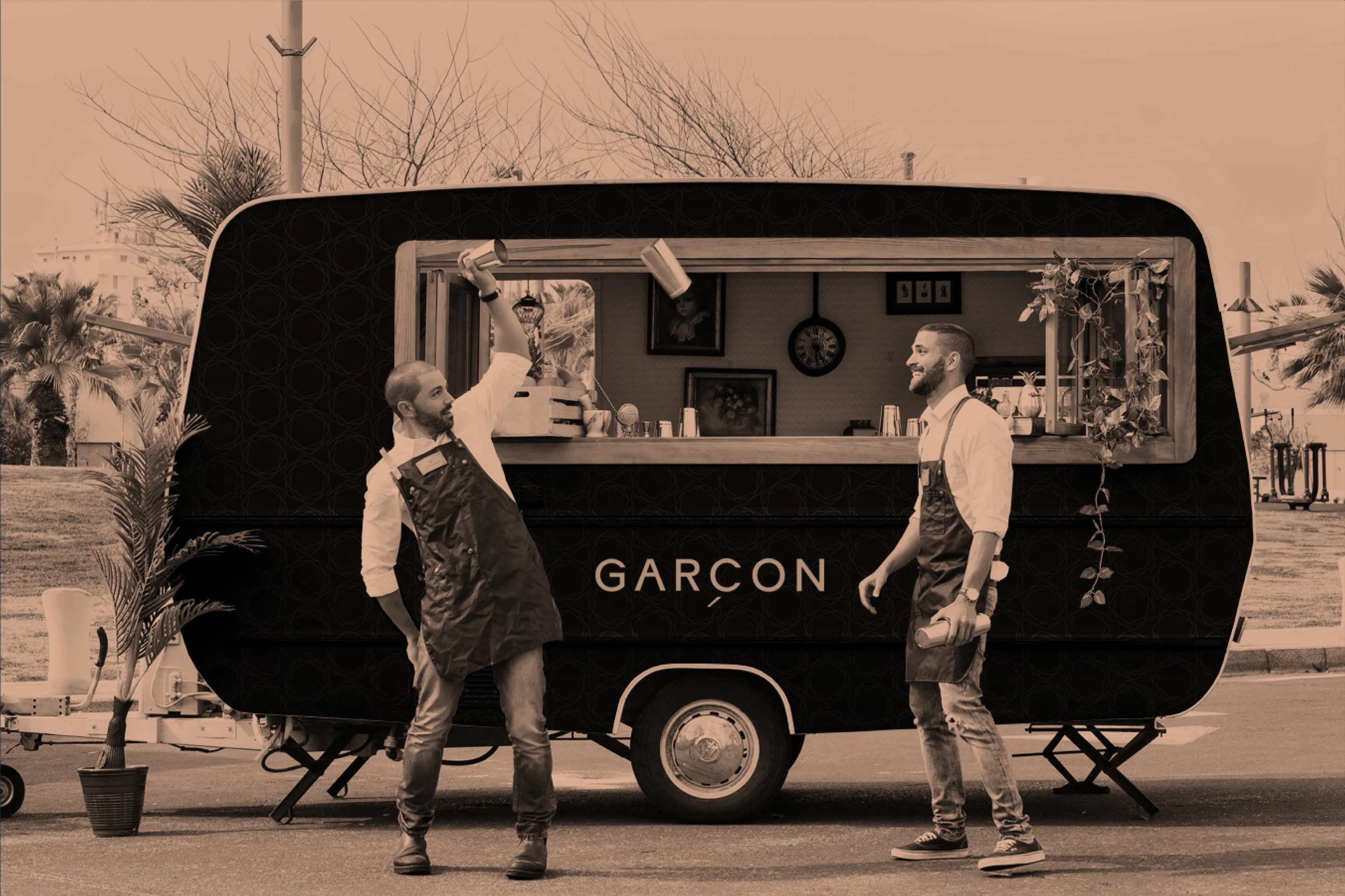 A pop-up stall for the promotion of Garçon