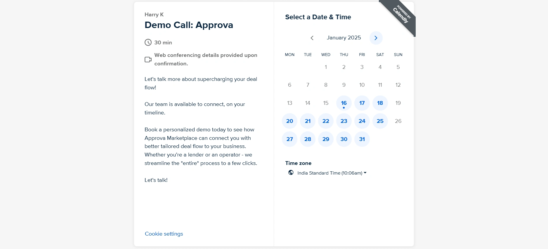 Schedule a personalized demo with Approva! 