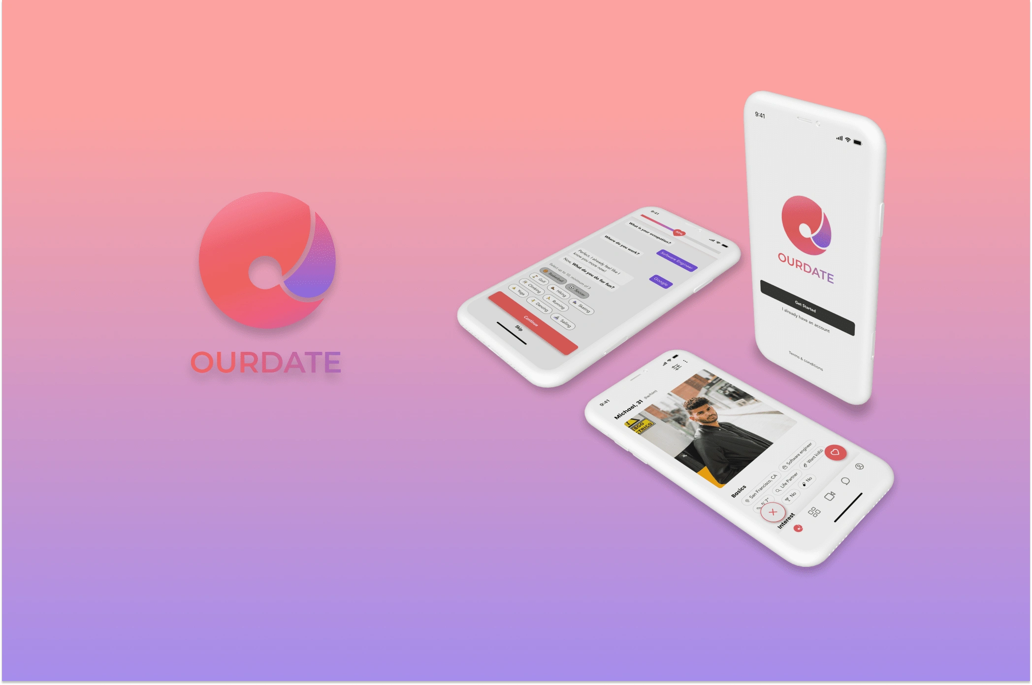 OURDATE: A dating app that is for busy professionals to build a more meaningful relationship