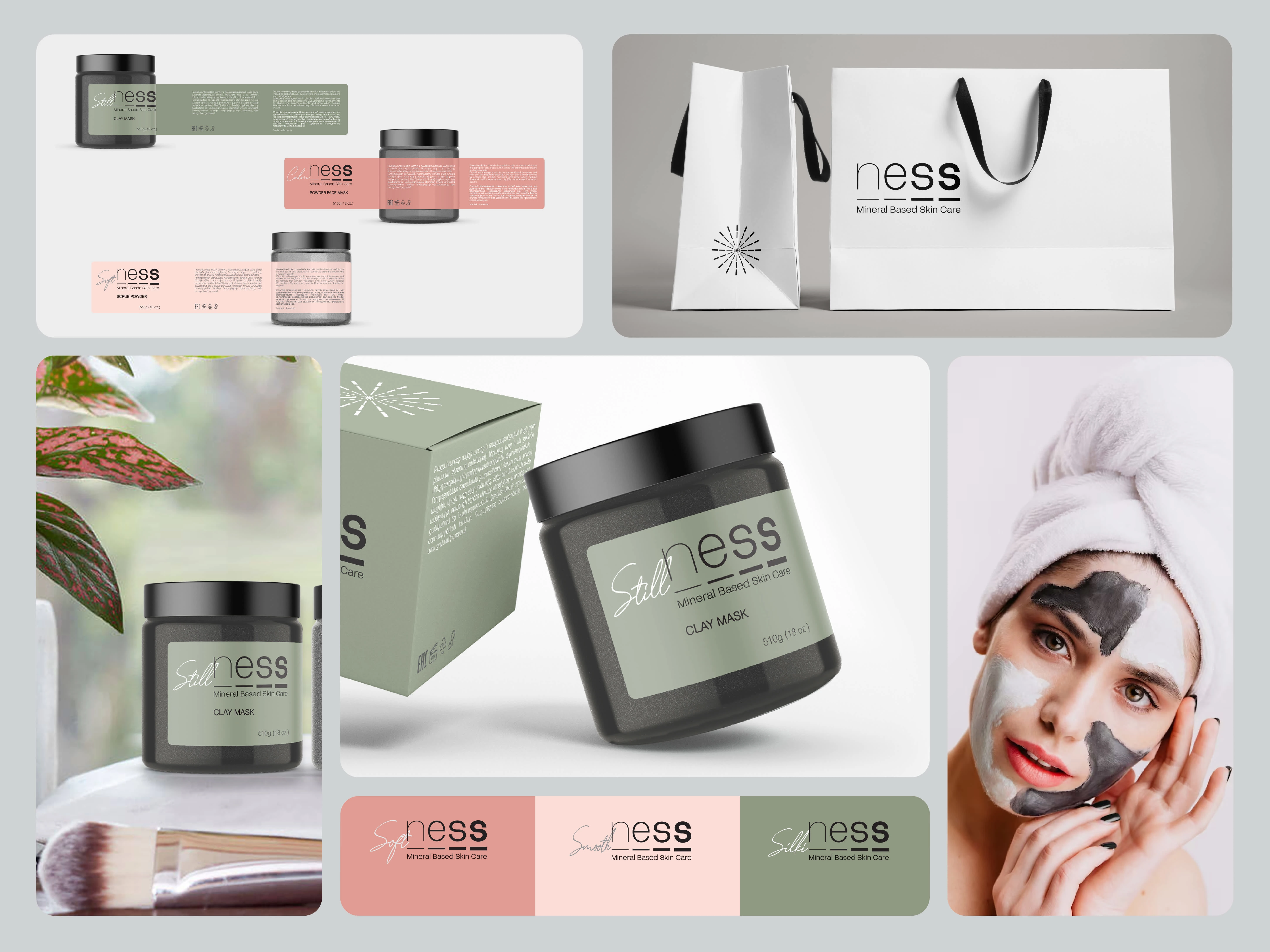 Ness, visual brand identity for packaging and label design