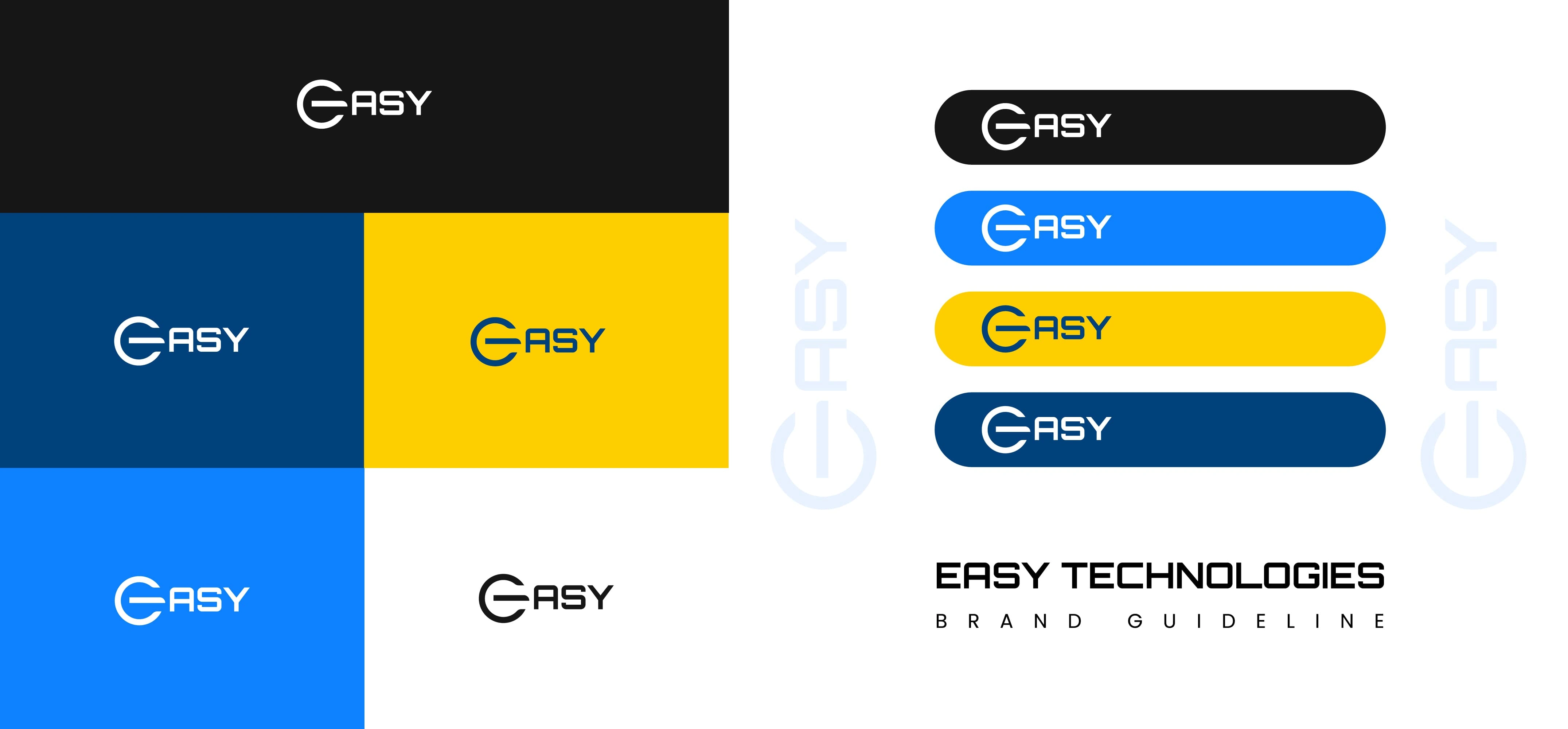 Easy Tech logo and brand guidelines/color palette