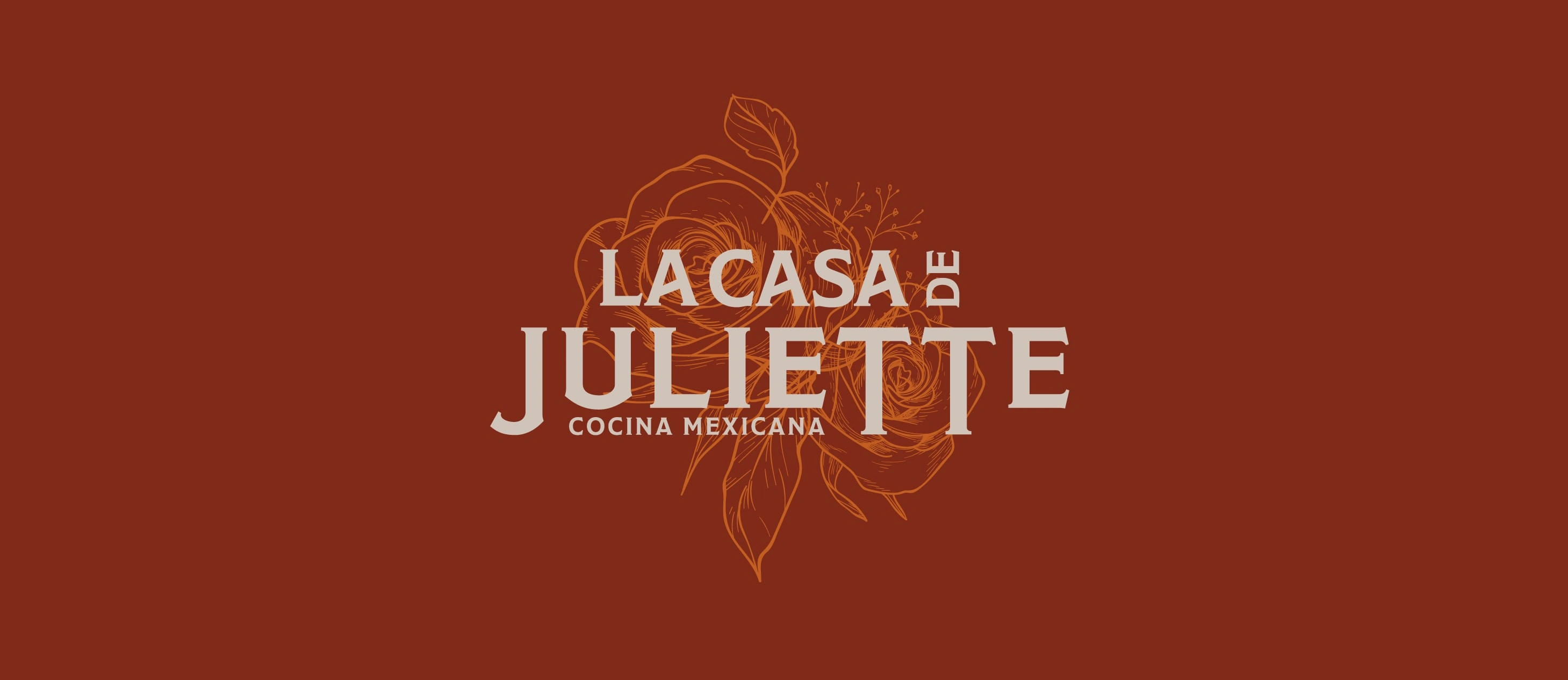 This brand identity is for Mexican Cocina Restaurant that embodies a modern twist to Mexican food and cultural experiences. La Casa de Juliette Mexican Cocina brings the essence of “Grandma Julie’s” kitchen to Northwest Las Vegas. This new concept offers an elevated dining experience with authentic Mexican cuisine, bold flavors, and imaginative cocktails. Inspired by memories of Grandma Julie’s kitchen. Chef Lalo Saavedra’s menu , features fresh ingredients and inventive recipes in a family-style setting. La Casa de Juliette will charm guests with its moody, dark woods, terracotta walls, and open-air coastal cantina ambiance, promising a modern yet intimate Latin dining experience.