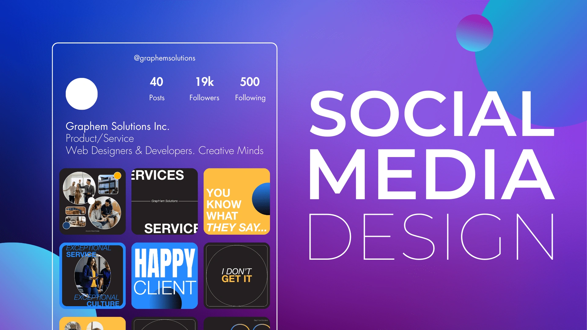 Graph'em Solutions | Social Media Design