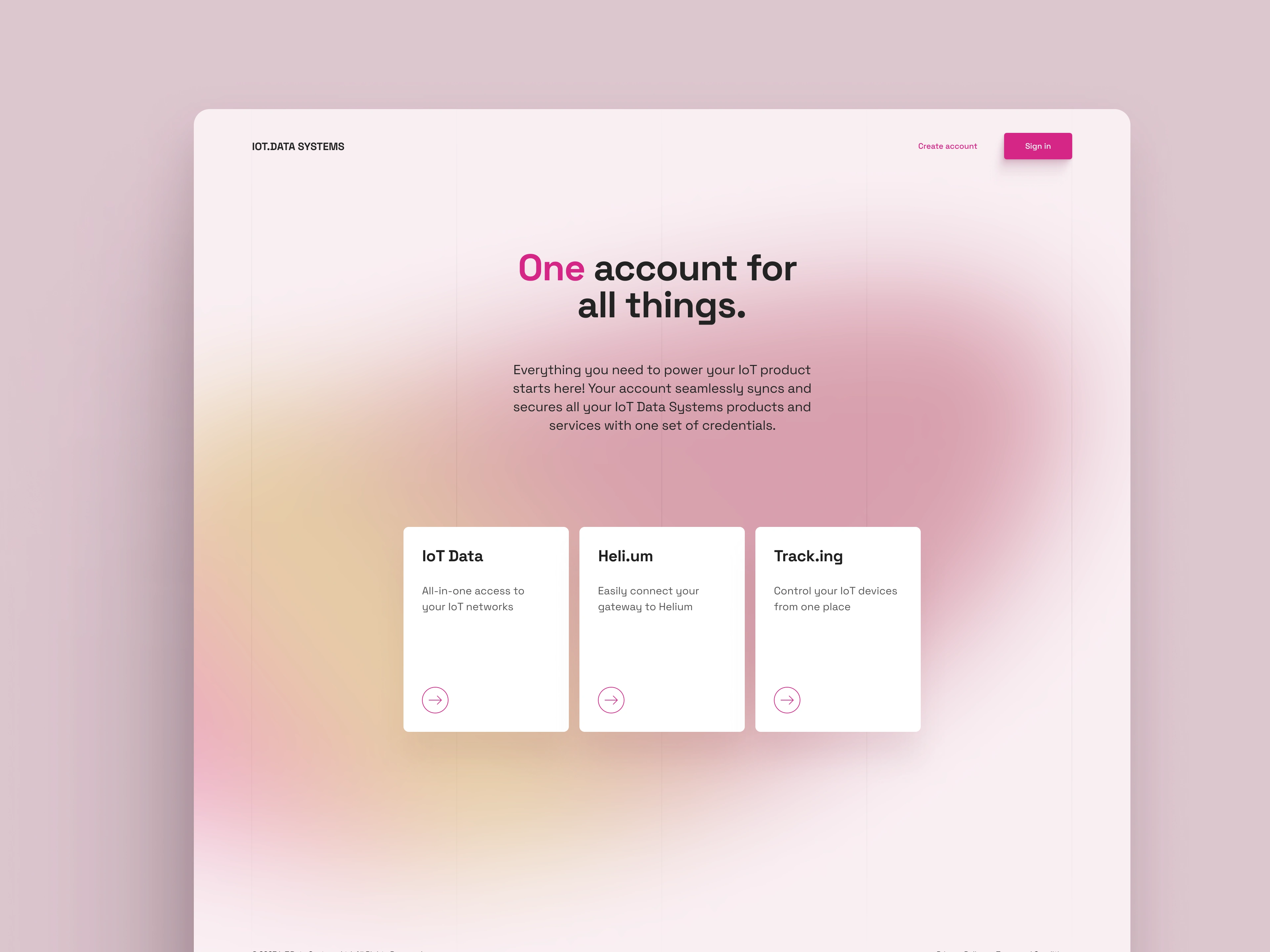 Landing page