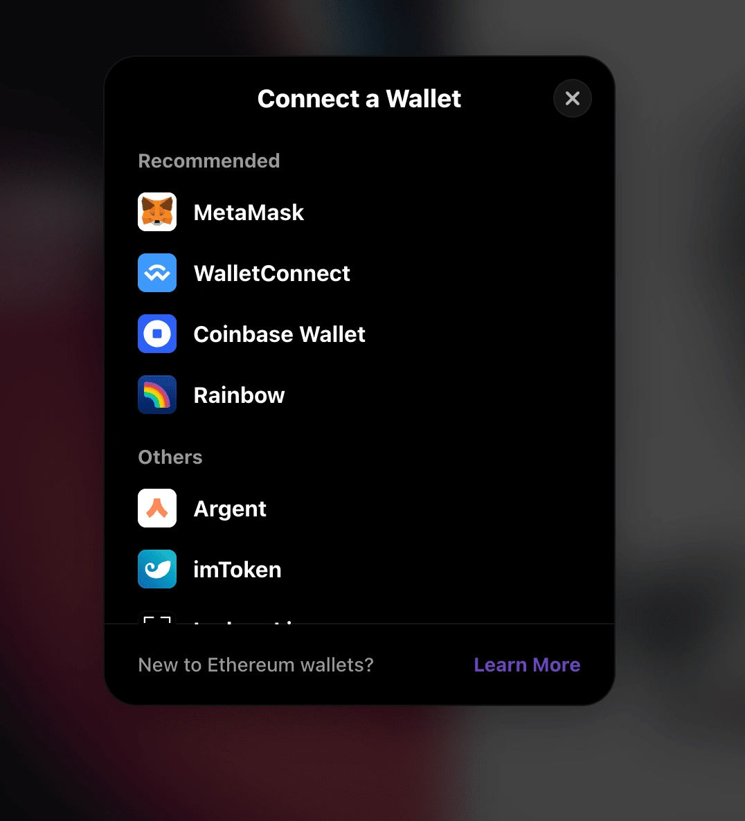 Wallet Connect Modal