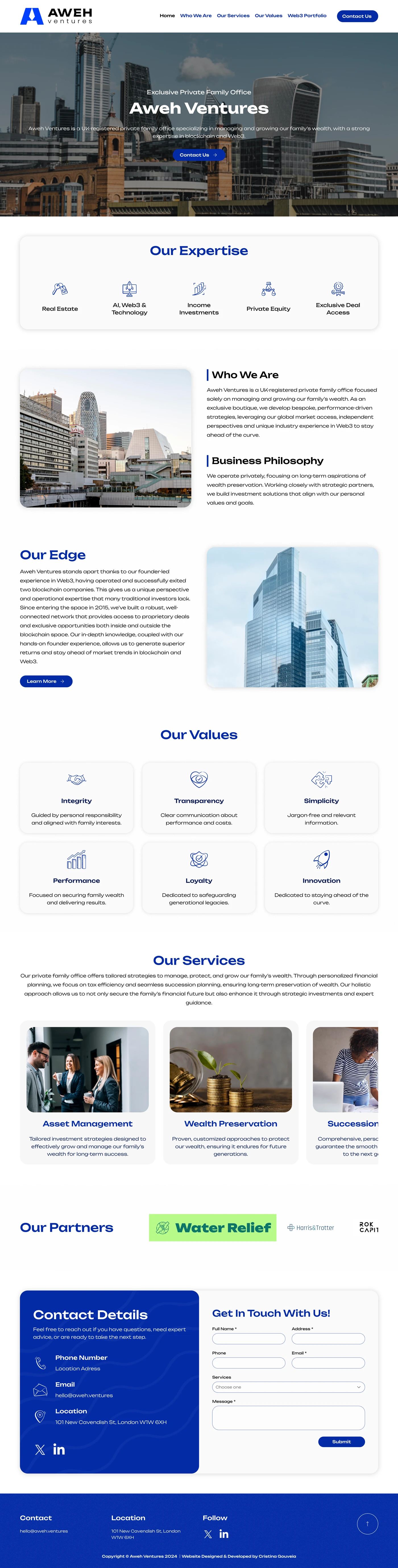 Aweh - Landing Page